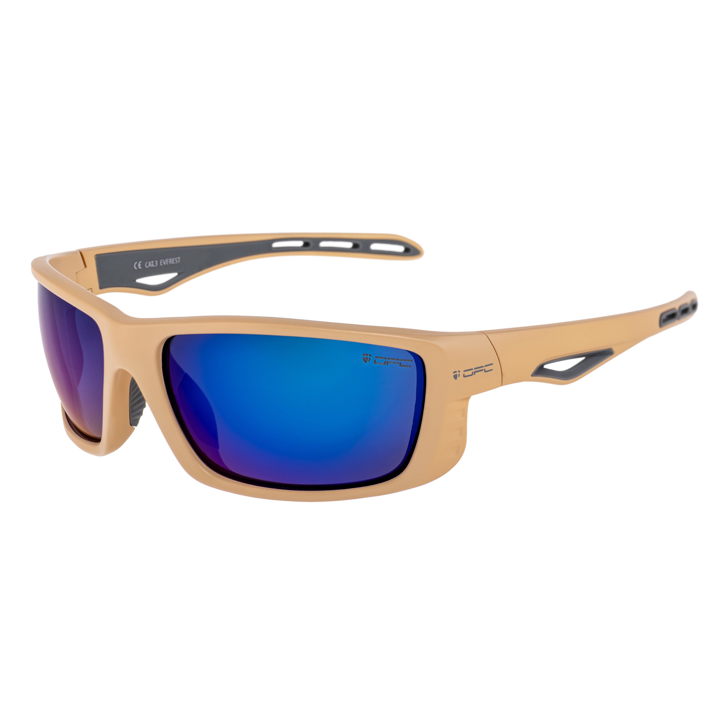 OPC Sport Everest Matt Khaki Blue Revo polarized sunglasses