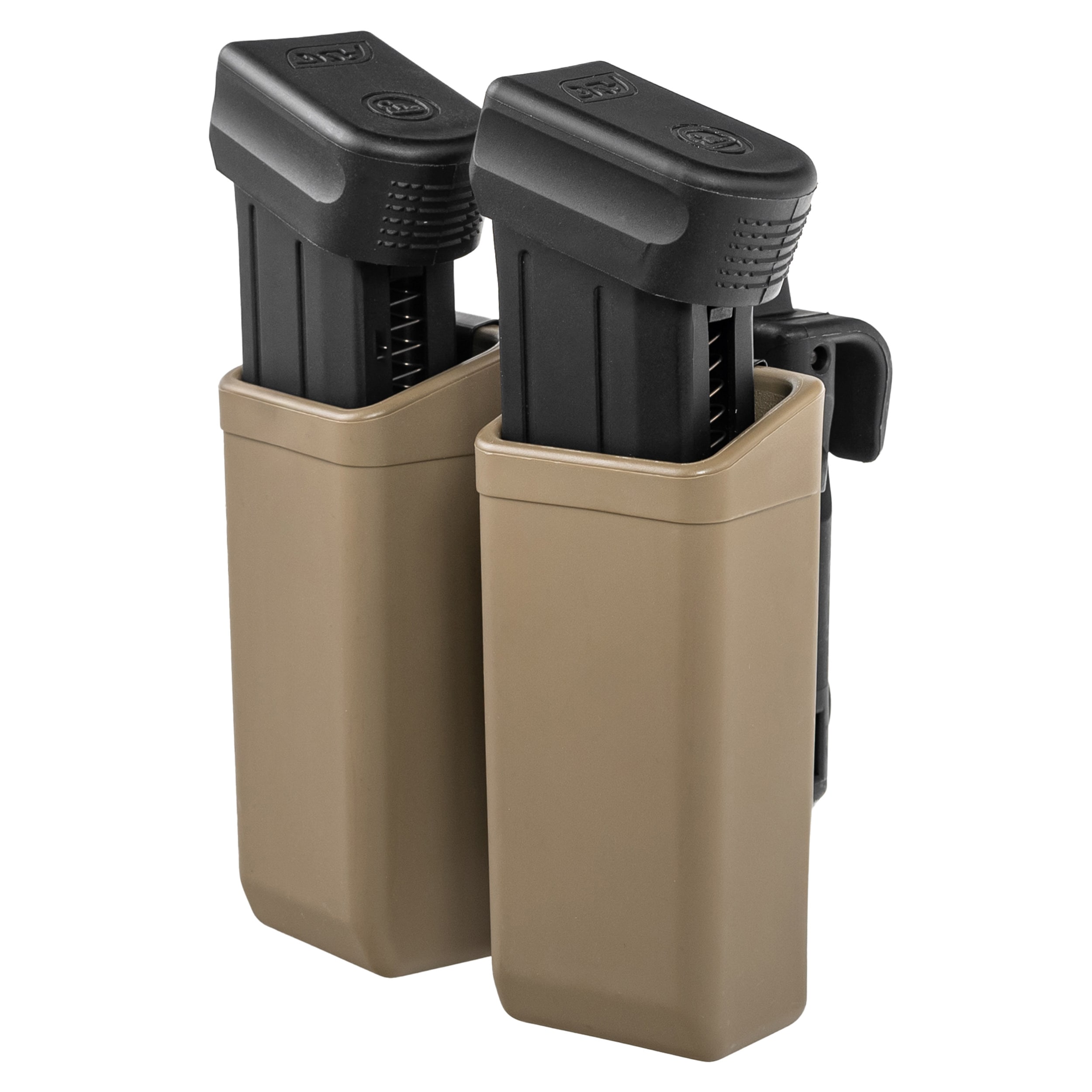 ESP Double swivel pouch with UBC-08 Clip mount for 9 mm magazines - Khaki