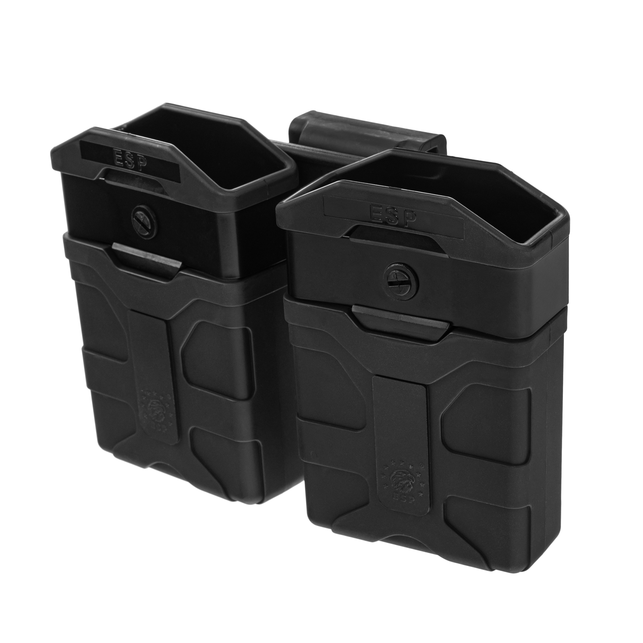 ESP Double pouch with UBC-03 Clip mount for 5.56 x 45 mm magazines - Black