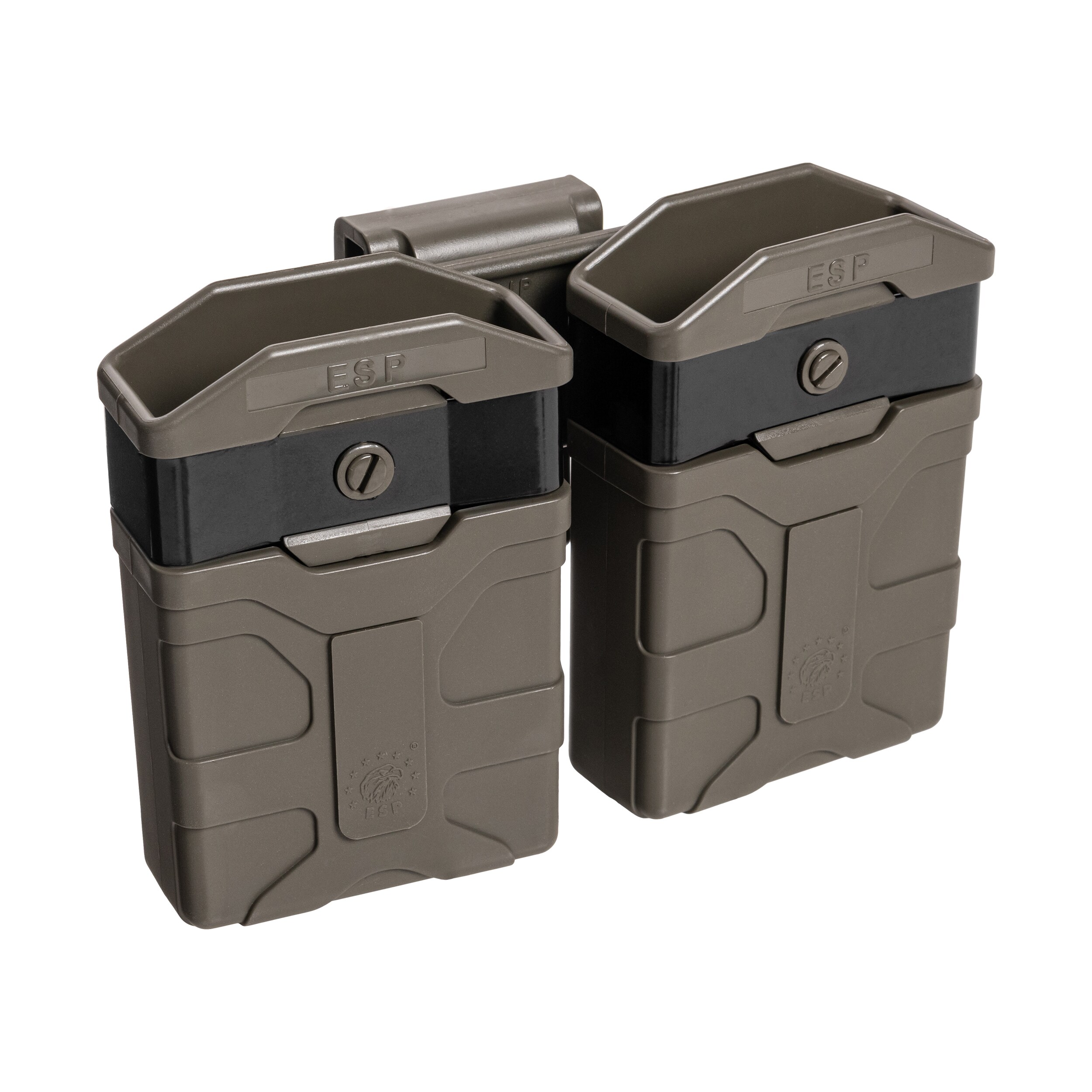 ESP Double pouch with UBC-03 Clip mount for 5.56 x 45 mm magazines - Olive Drab