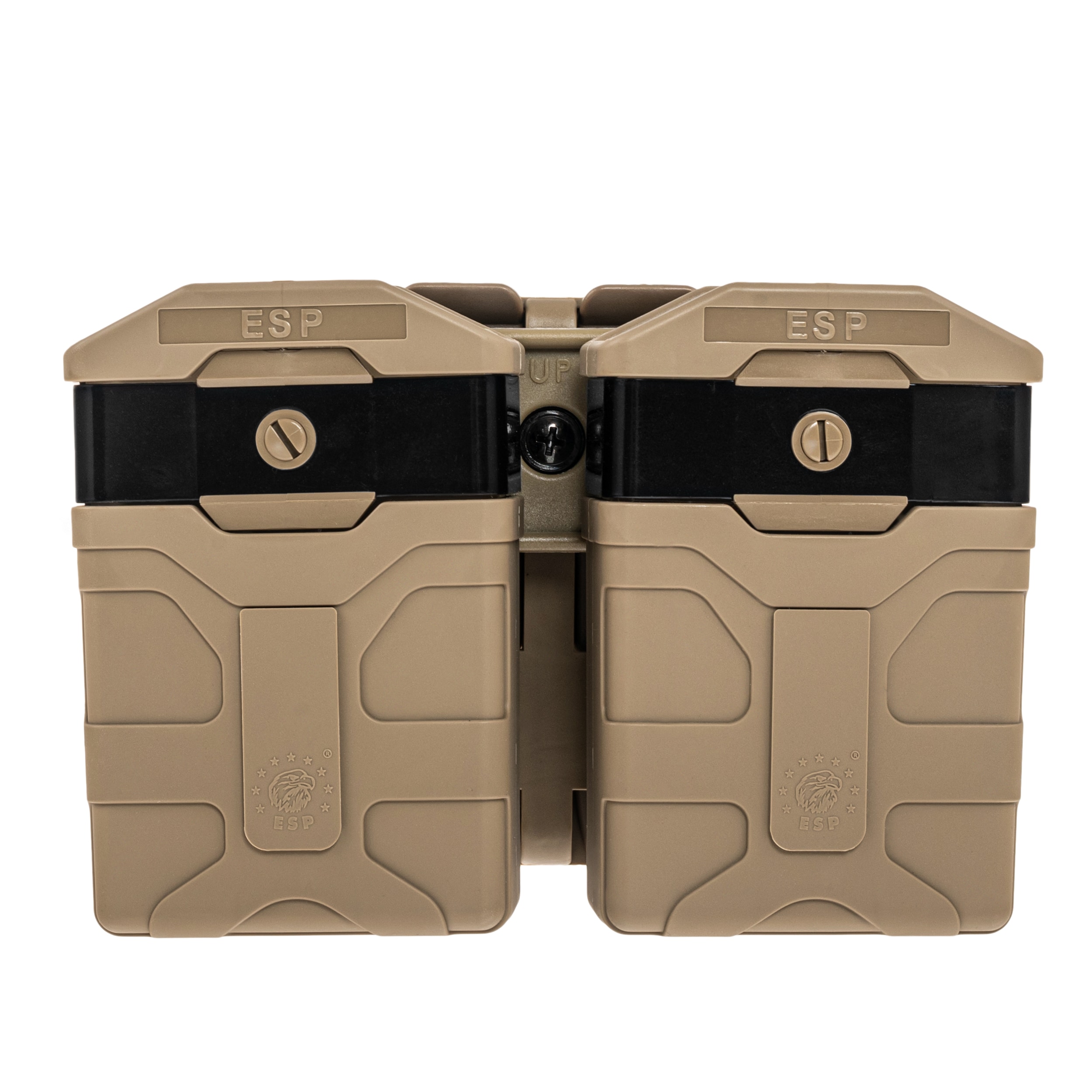 ESP Double swivel pouch with UBC-04-2 mount for magazines - Khaki