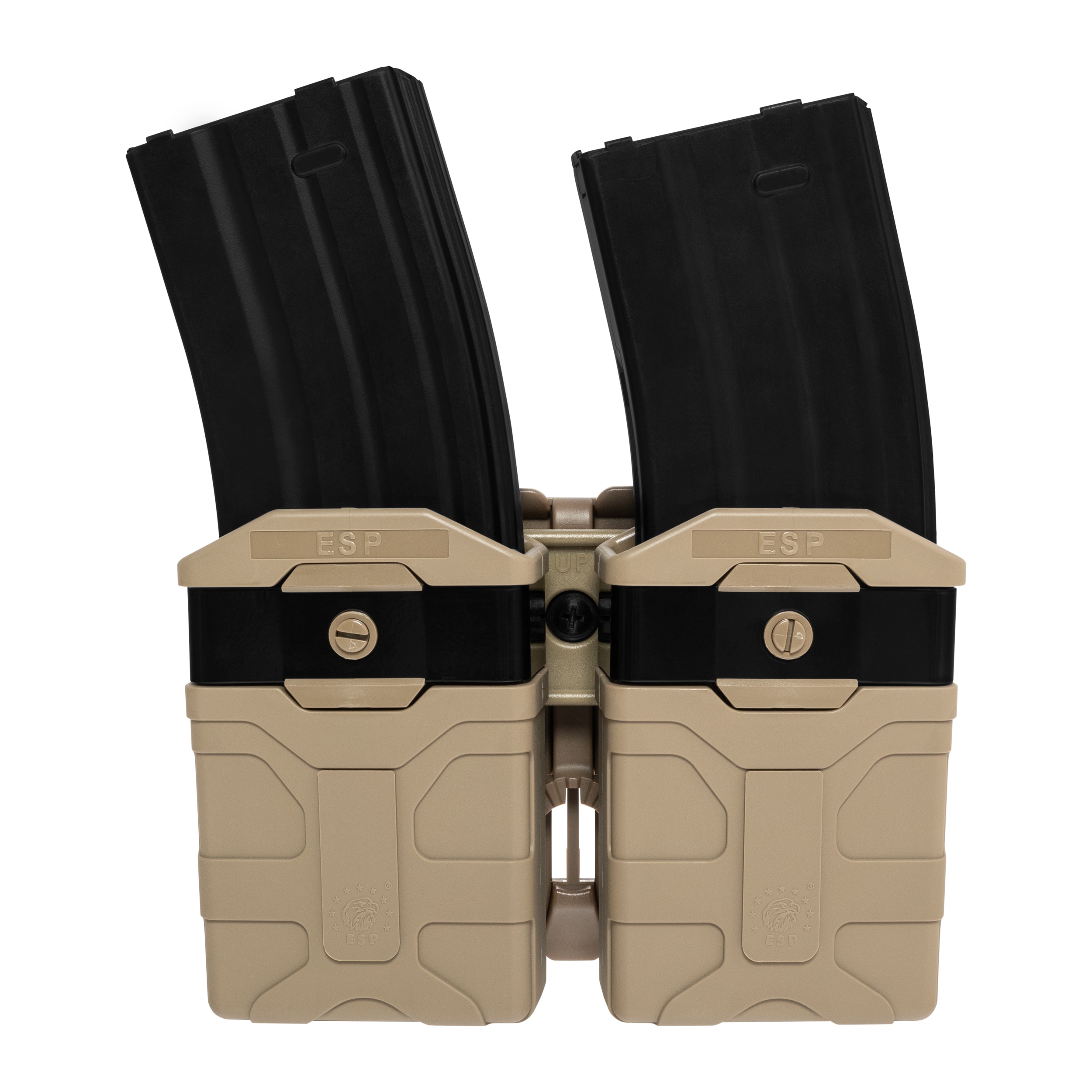 ESP Double swivel pouch with UBC-07 Clip magazine mount - Khaki