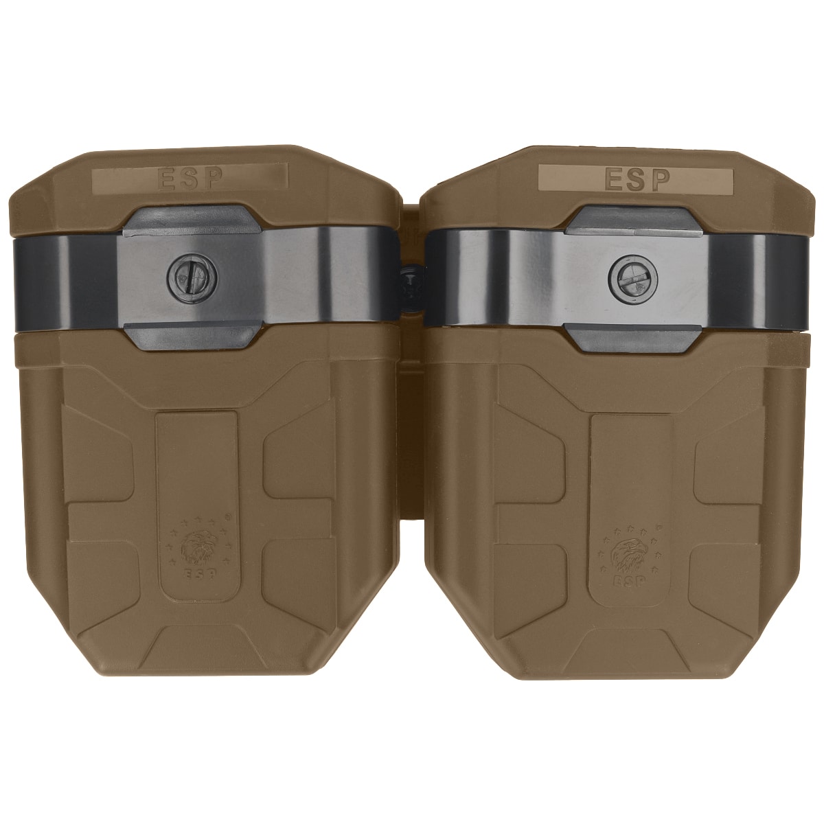 ESP Double pouch with UBC-01 Clip mount for 7.62 x 39 mm magazines - Khaki