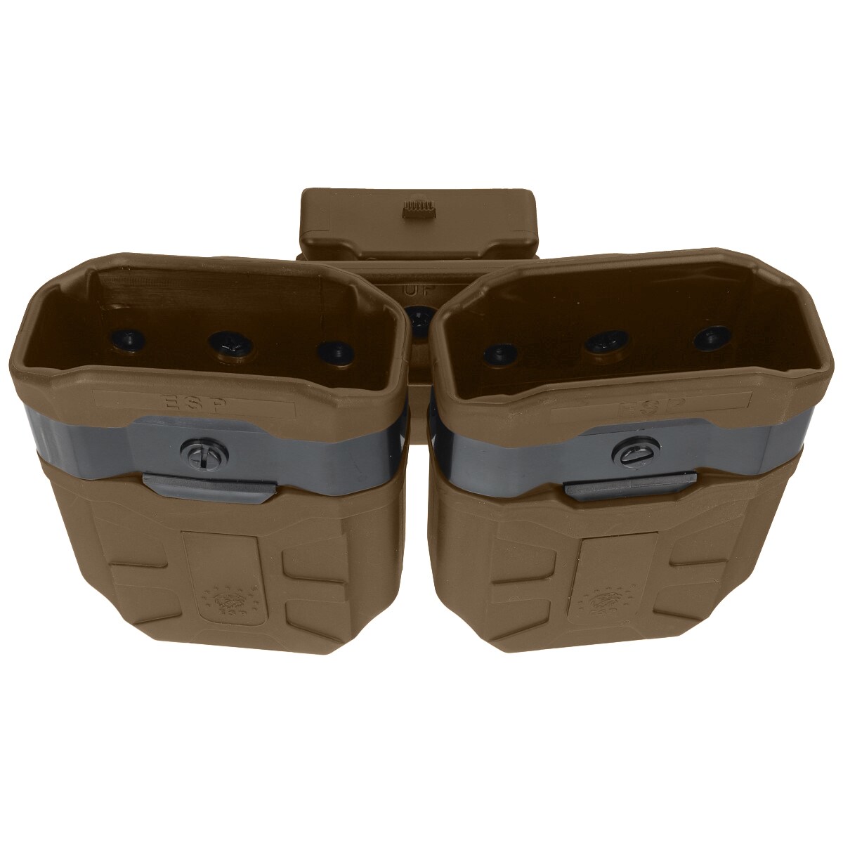 ESP Double pouch with UBC-01 Clip mount for 7.62 x 39 mm magazines - Khaki