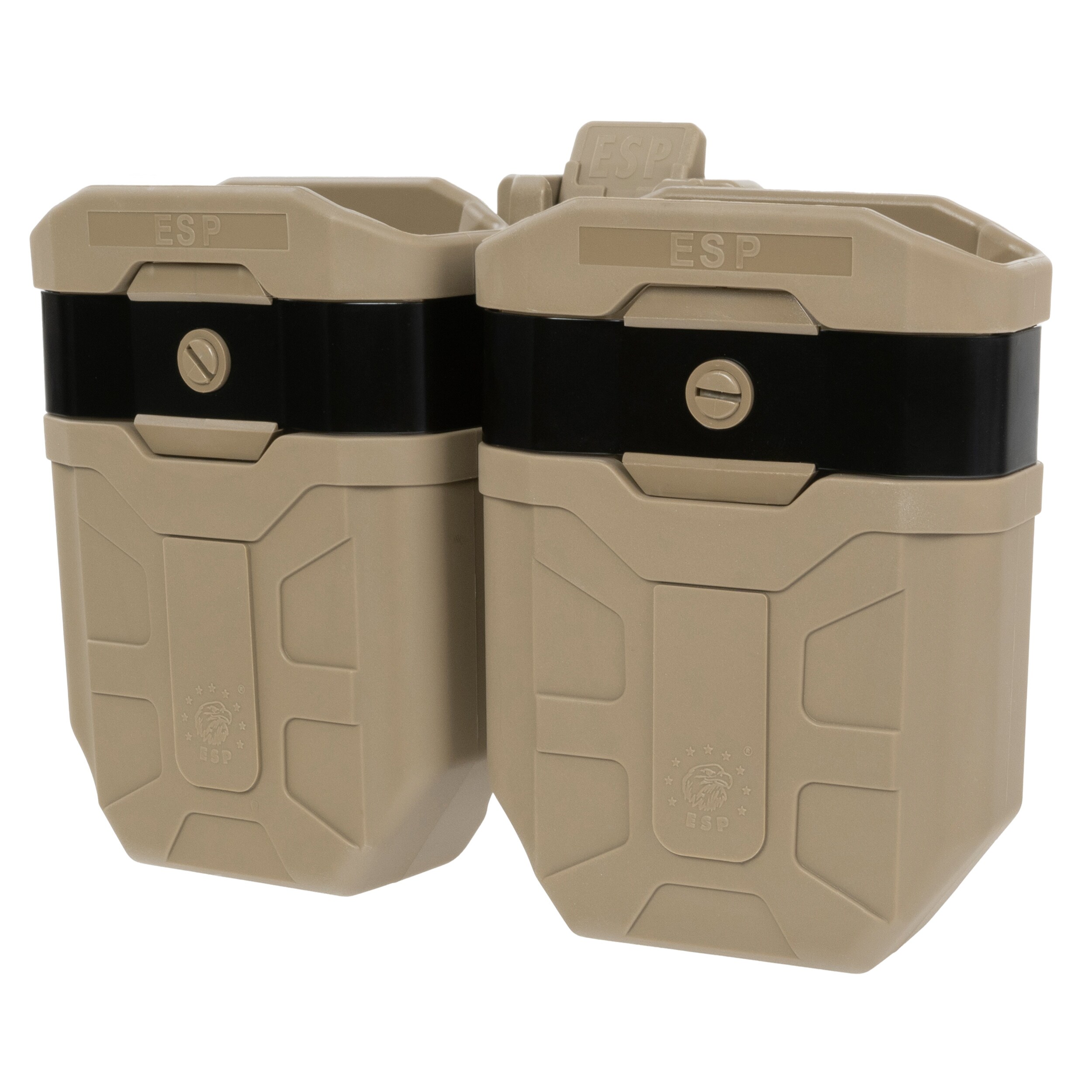 ESP Double swivel pouch with UBC-05-A mount for 7.62 mm magazine - Khaki