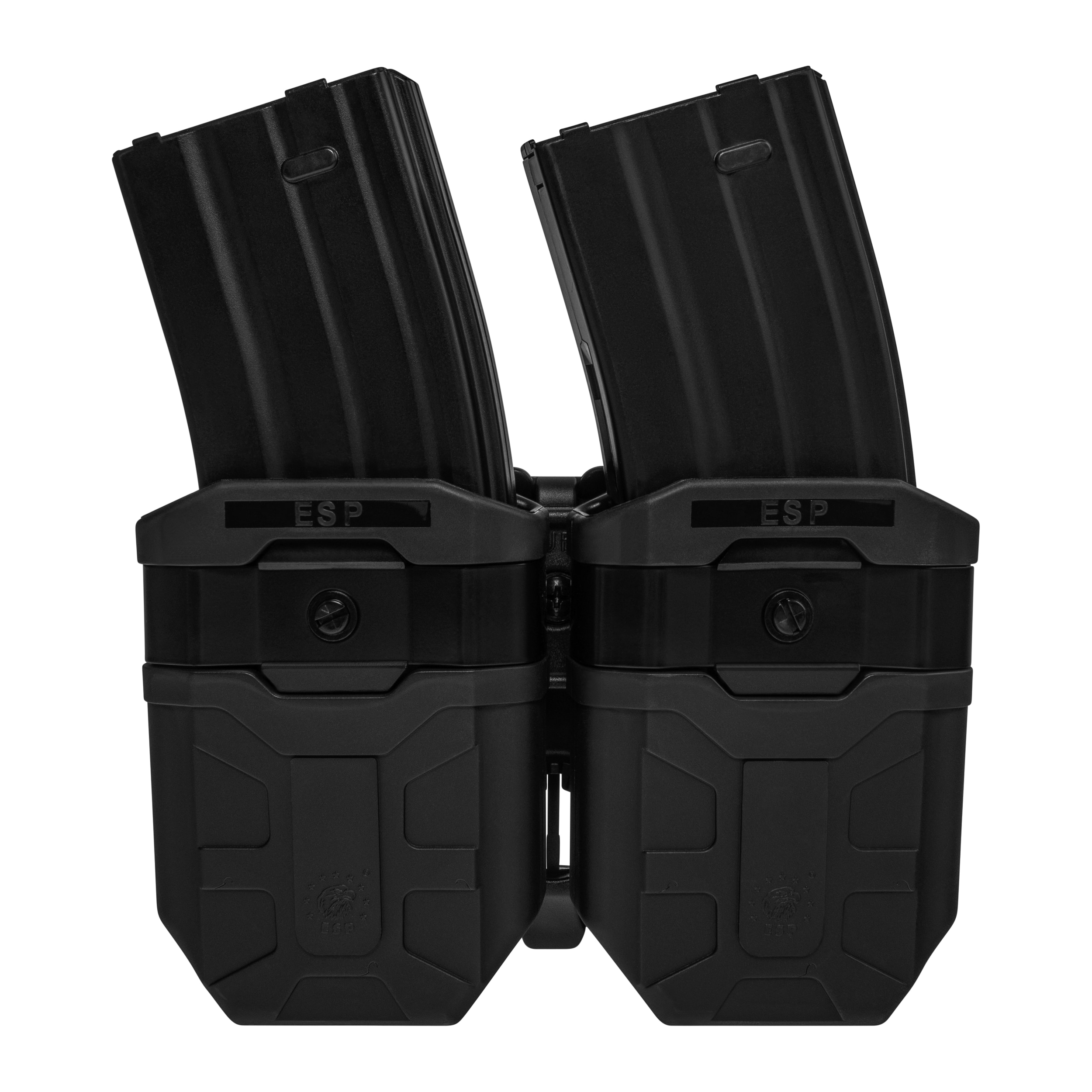 ESP Double swivel pouch with UBC-07 Clip mount for 7.62 mm magazines - Black