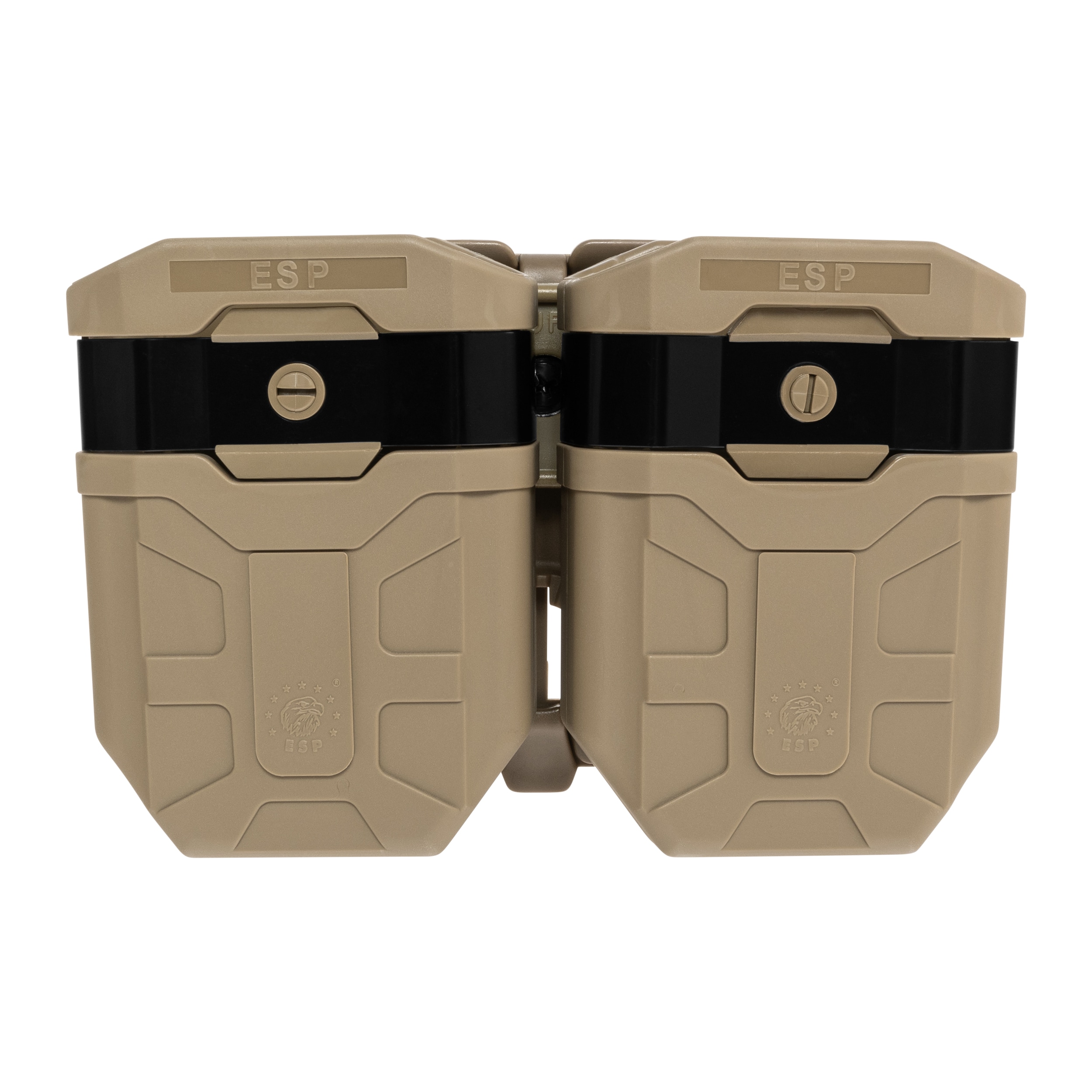 ESP Double swivel pouch with UBC-07 Clip mount for 7.62 mm magazines - Khaki