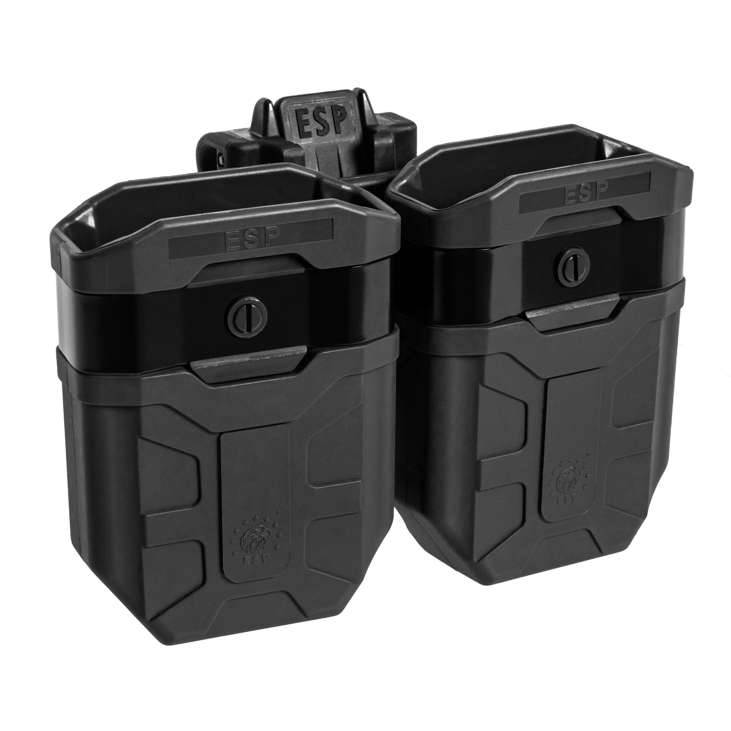 ESP Double swivel pouch with UBC-08 mount 7.62 mm magazines - Black