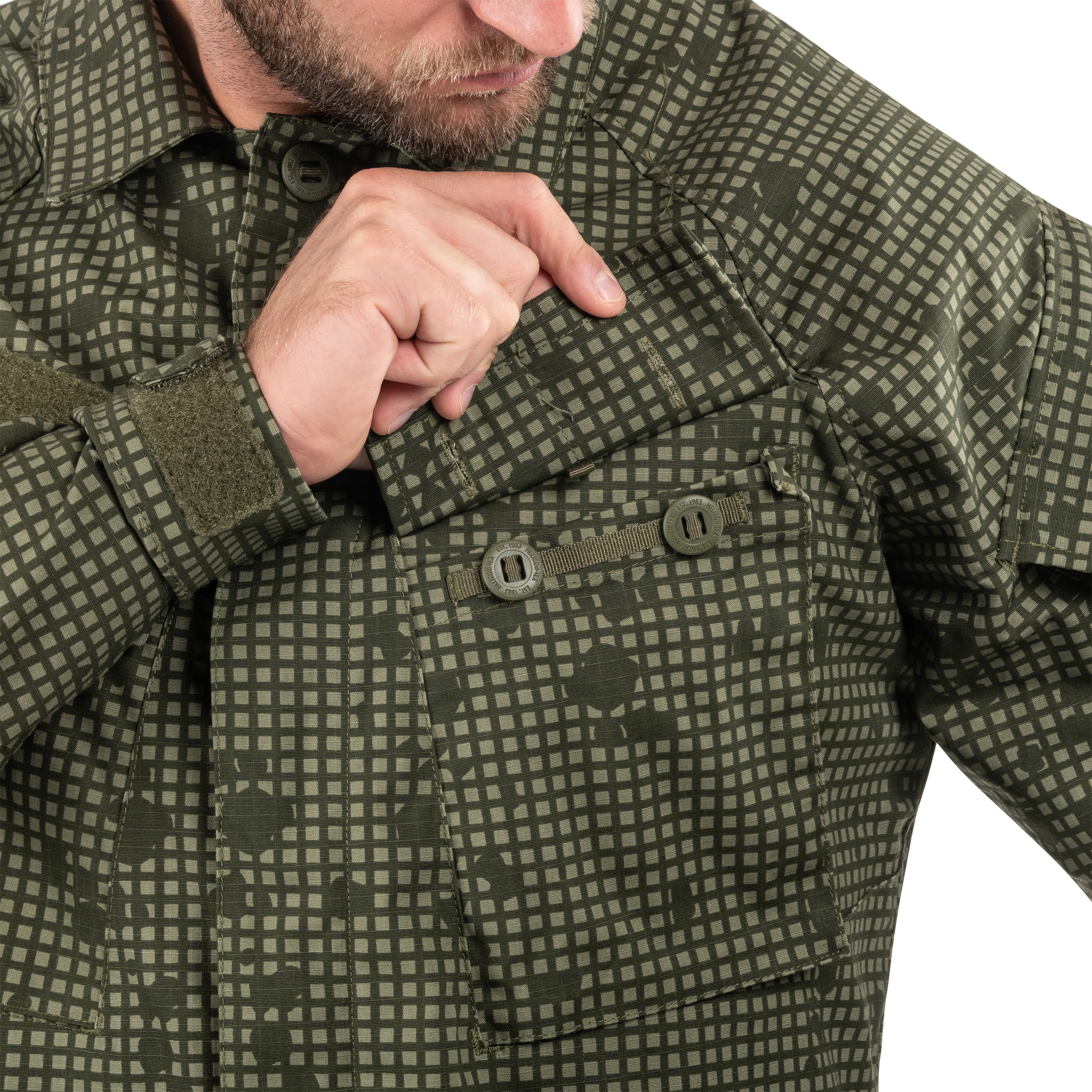 Helikon-Tex Raid Polycotton Stretch Rip-Stop Sweatshirt - Desert Night Camo