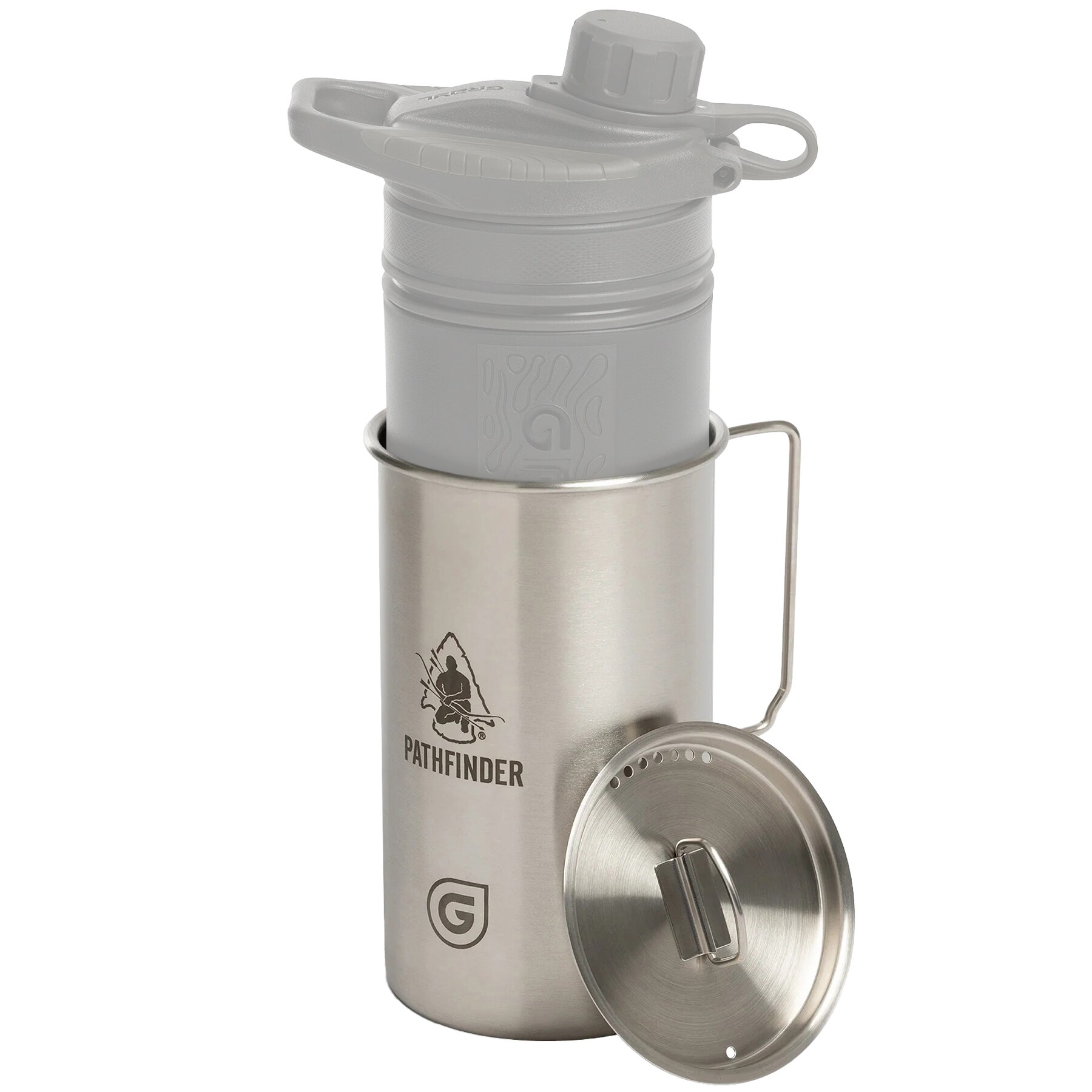 Grayl GeoPress Nesting Cup & Lid 900 ml - Steel