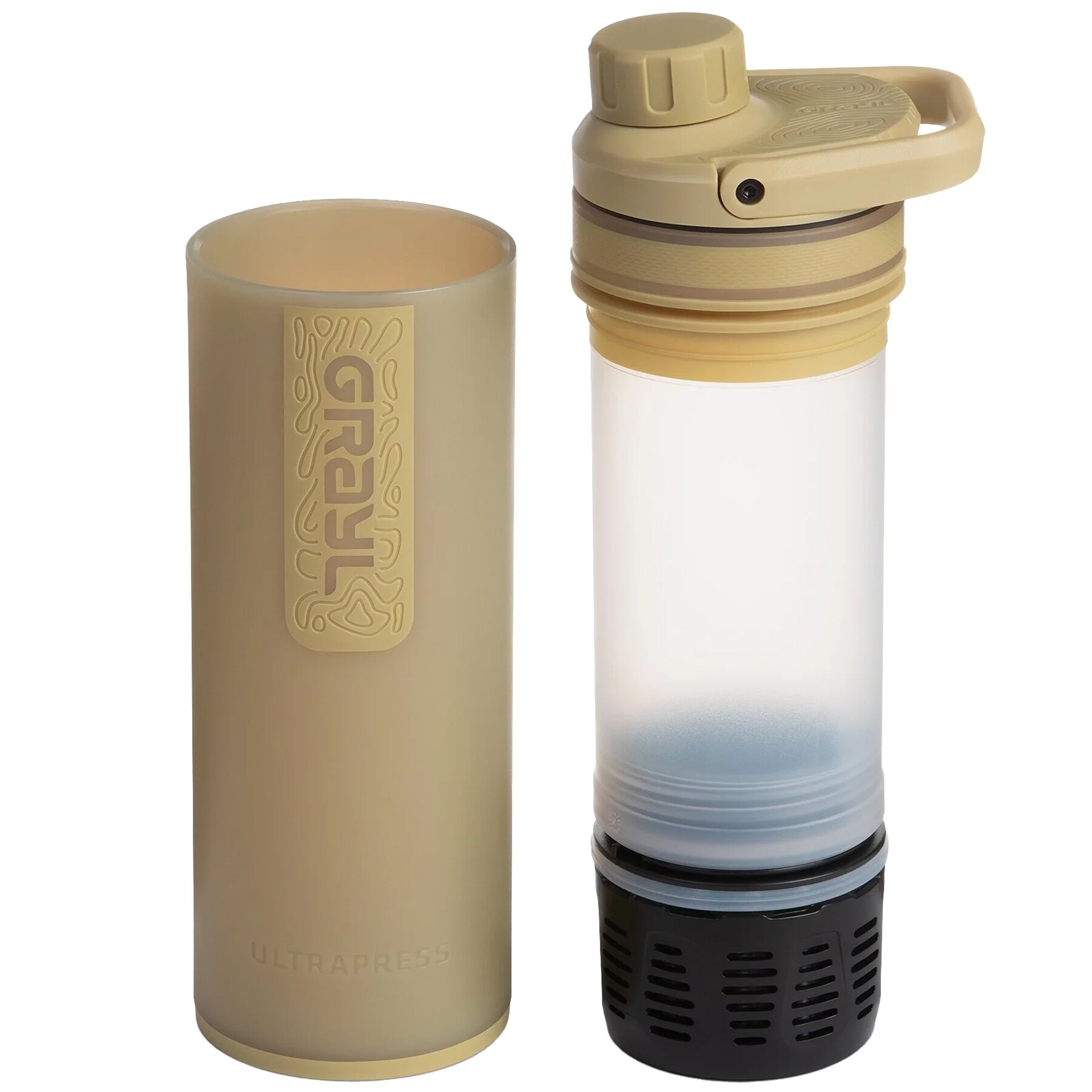 Grayl UltraPress Filter Bottle 500 ml - Desert Tan