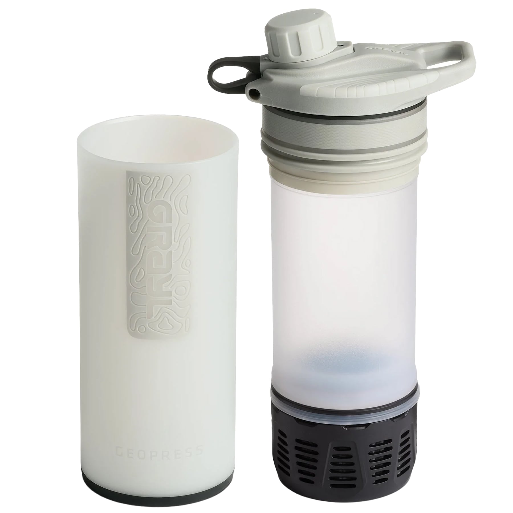 Grayl GeoPress Filter Bottle 710 ml - Peak White