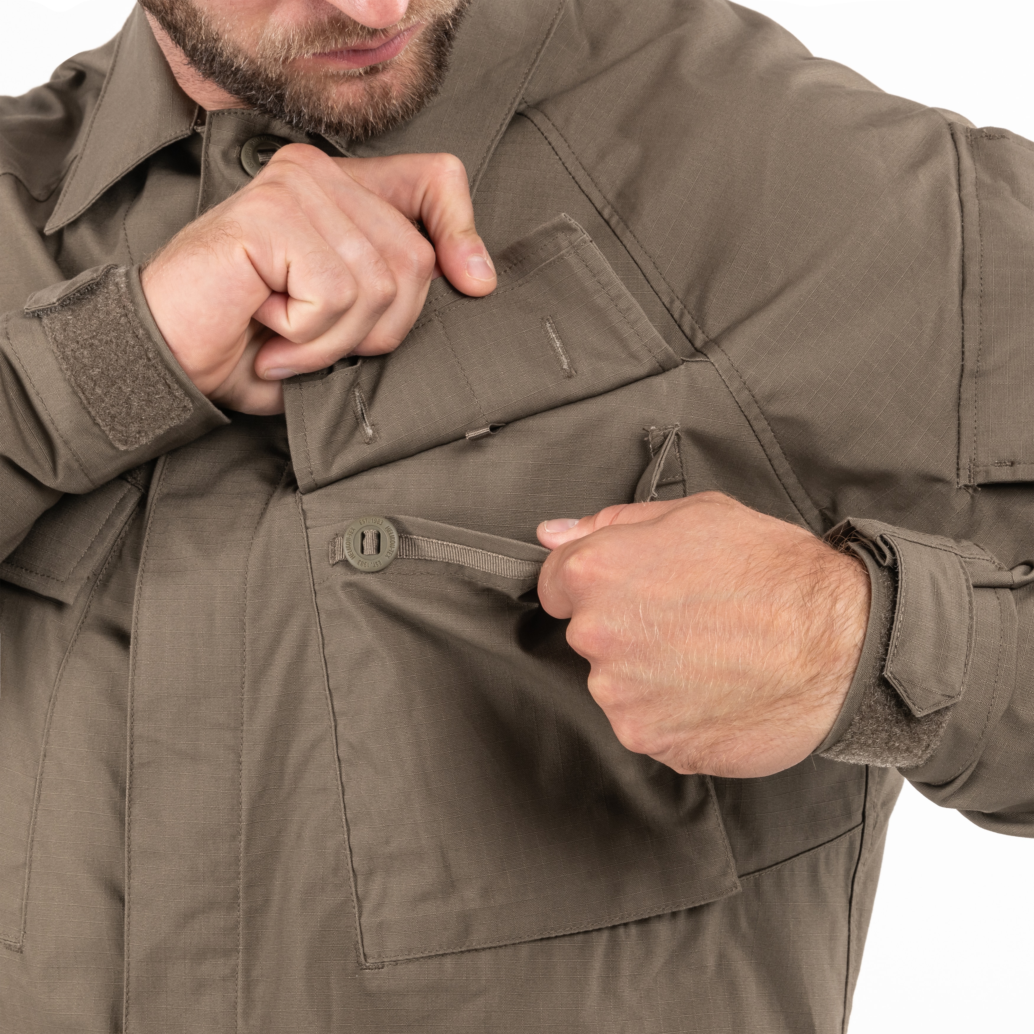 Helikon-Tex Raid Polycotton Stretch Rip-Stop Sweatshirt - RAL 7013