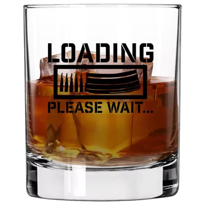 Lucky Shot Loading Please Wait Glass - 295 ml