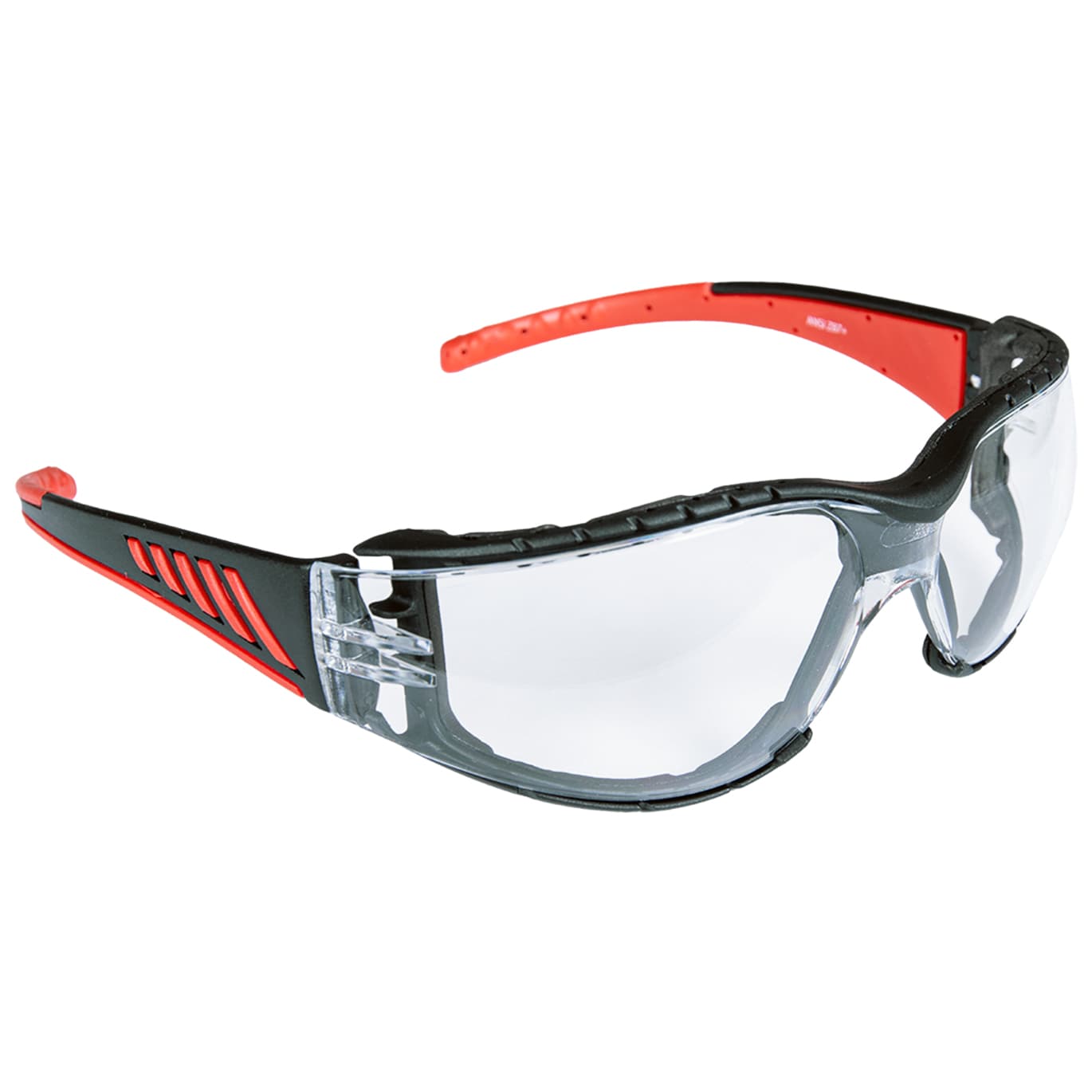 Reis Lincoln Protective Glasses Black/Red - Clear