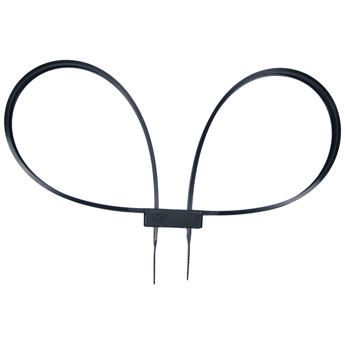 MFH disposable handcuffs 80 x 1.24 cm - Black - 10 pcs.