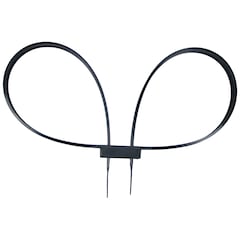 MFH disposable handcuffs 80 x 1.24 cm - Black - 10 pcs.
