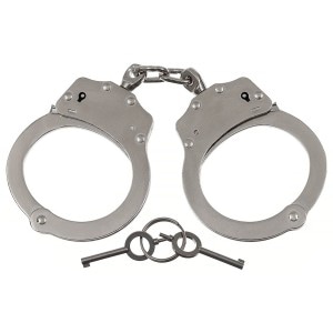 MFH Steel Handcuffs - Silver