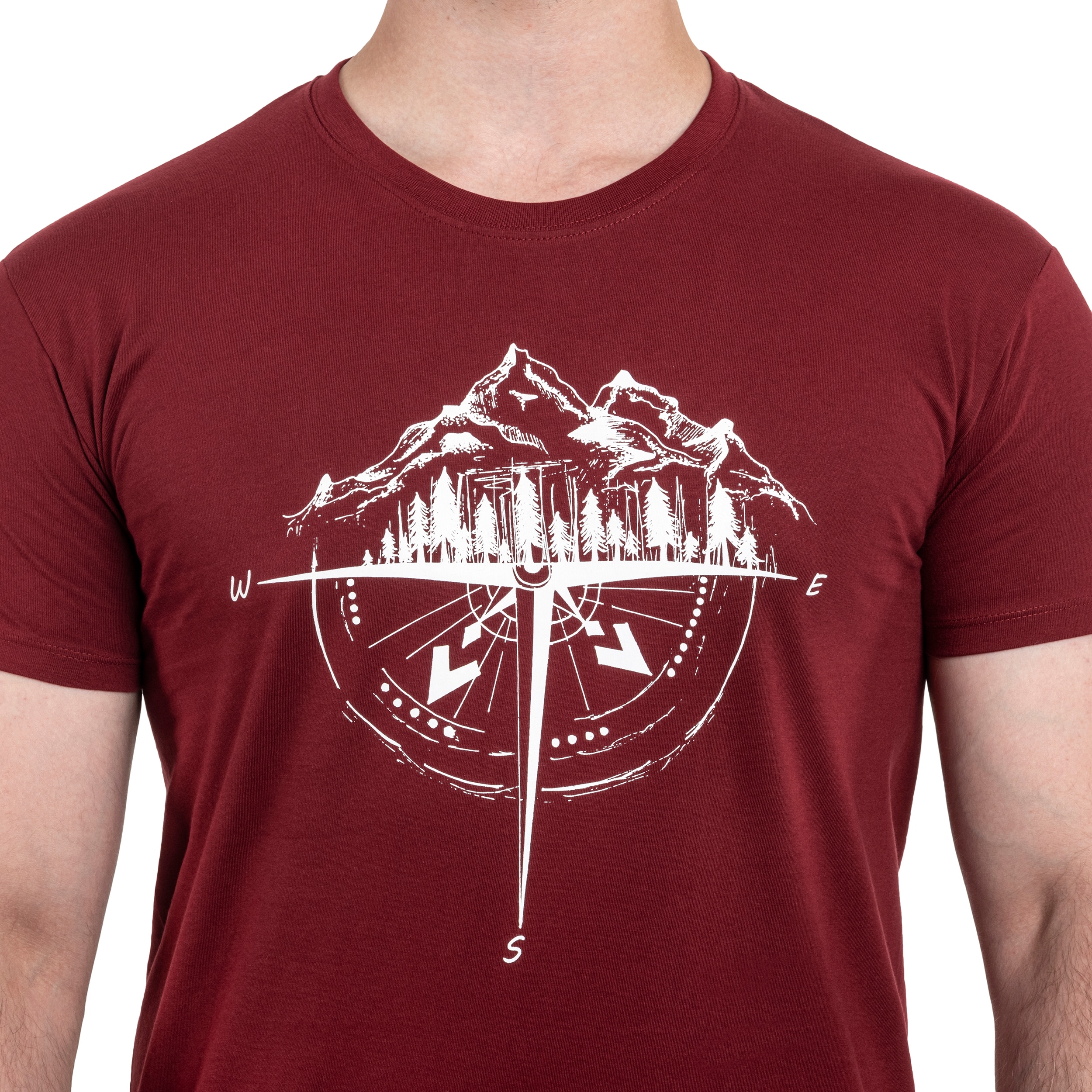 TigerWood Wind Rose T-shirt - Maroon