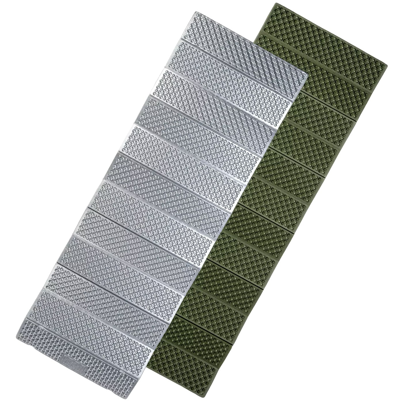 Magnum Matte Folding Sleeping Mat - Silver/Olivine