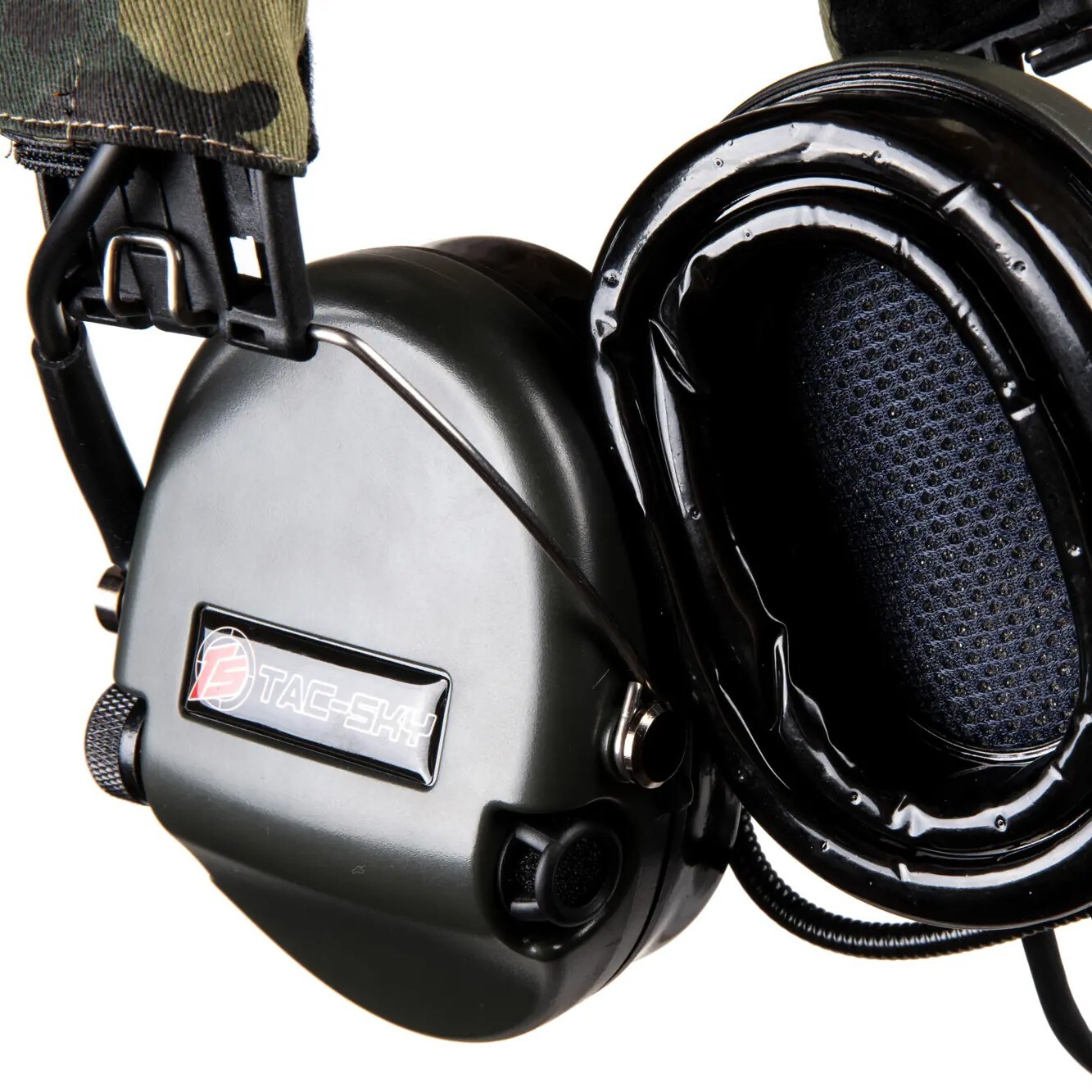 Tac-Sky MSA active hearing protectors - Foliage Green/Woodland