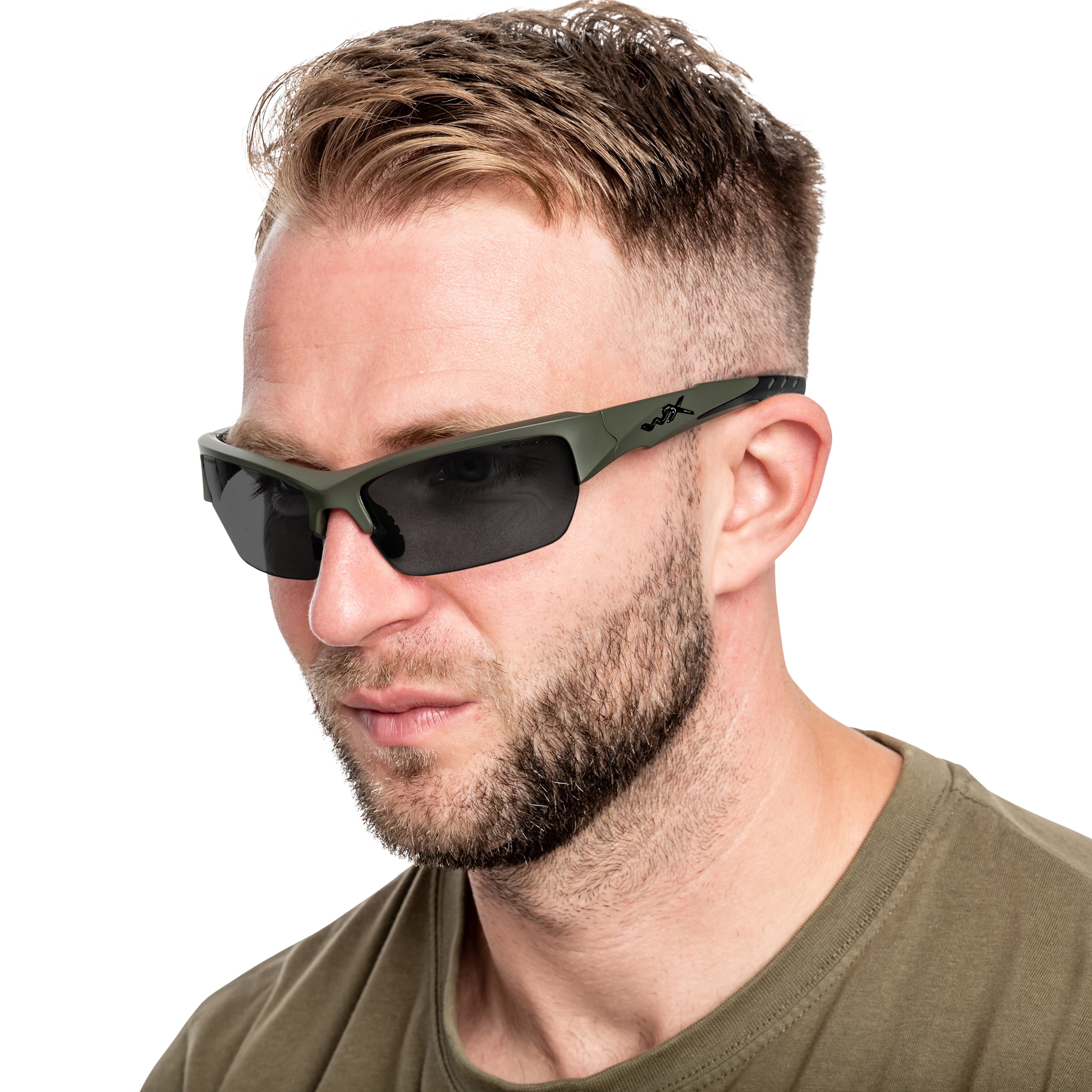 Wiley X Valor 2.5 Set 3in1 Tactical Glasses - OD Green