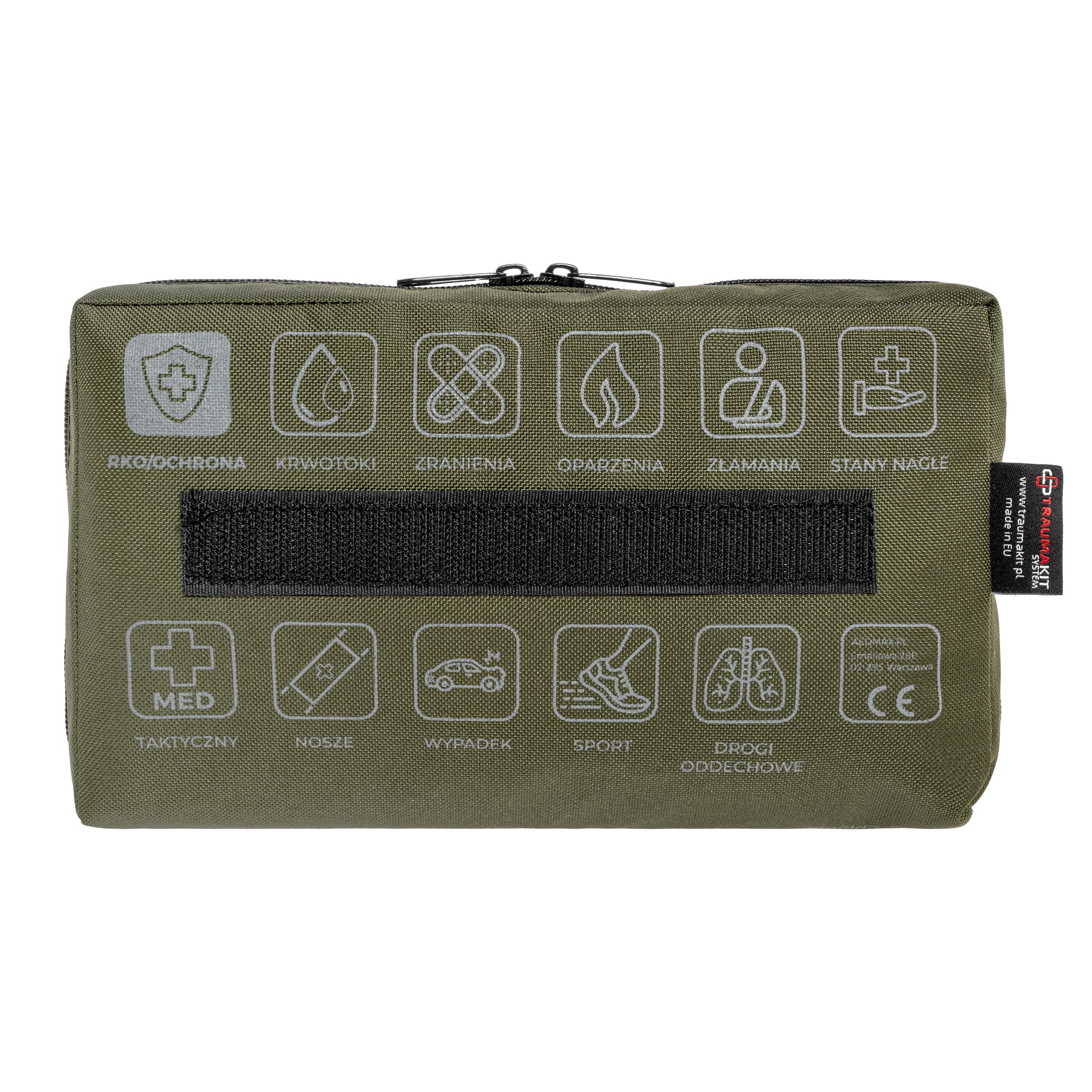 AedMax Trauma Kit A Modular First Aid Kit Green - CPR/PPE