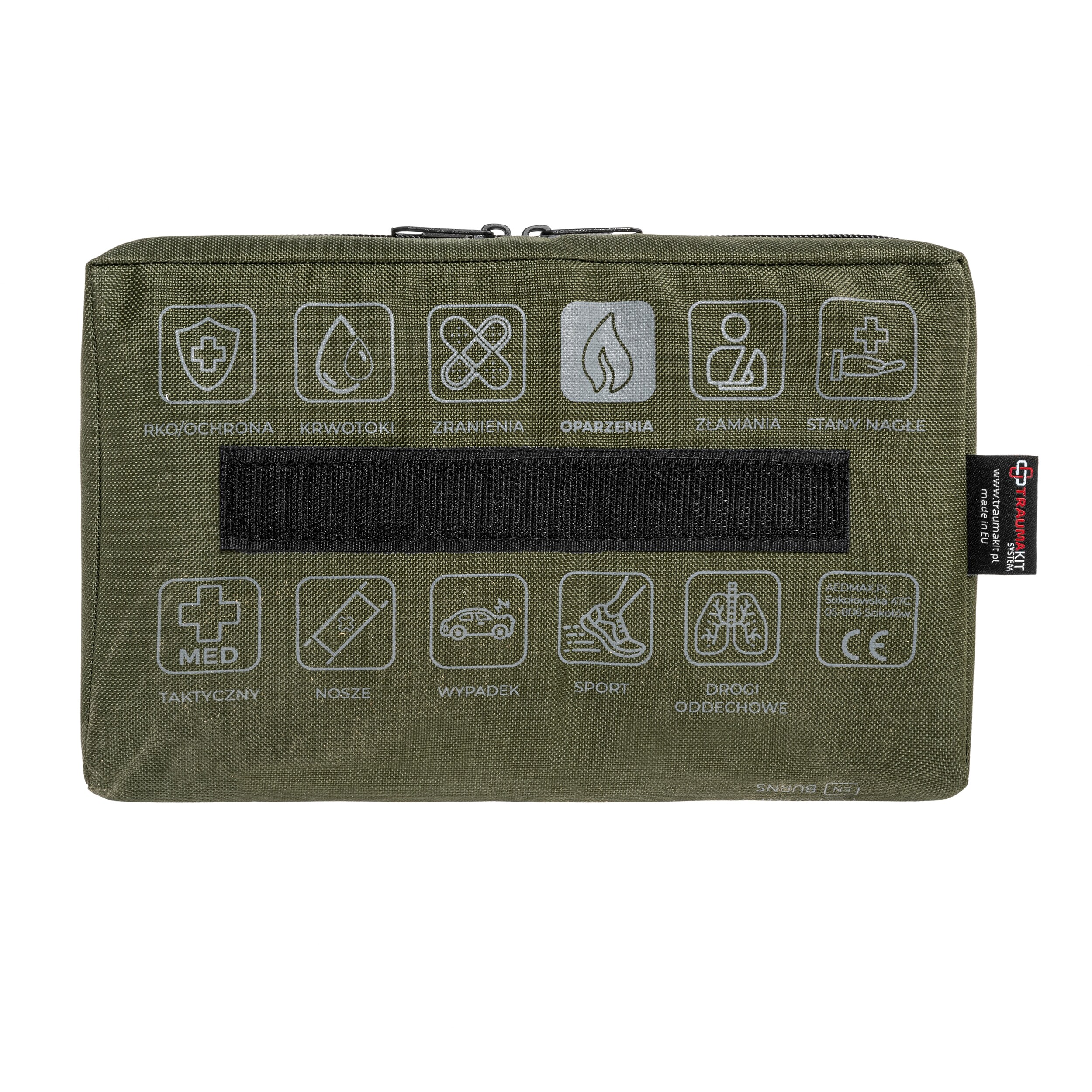 AedMax Trauma Kit O Modular First Aid Kit Green - Burns