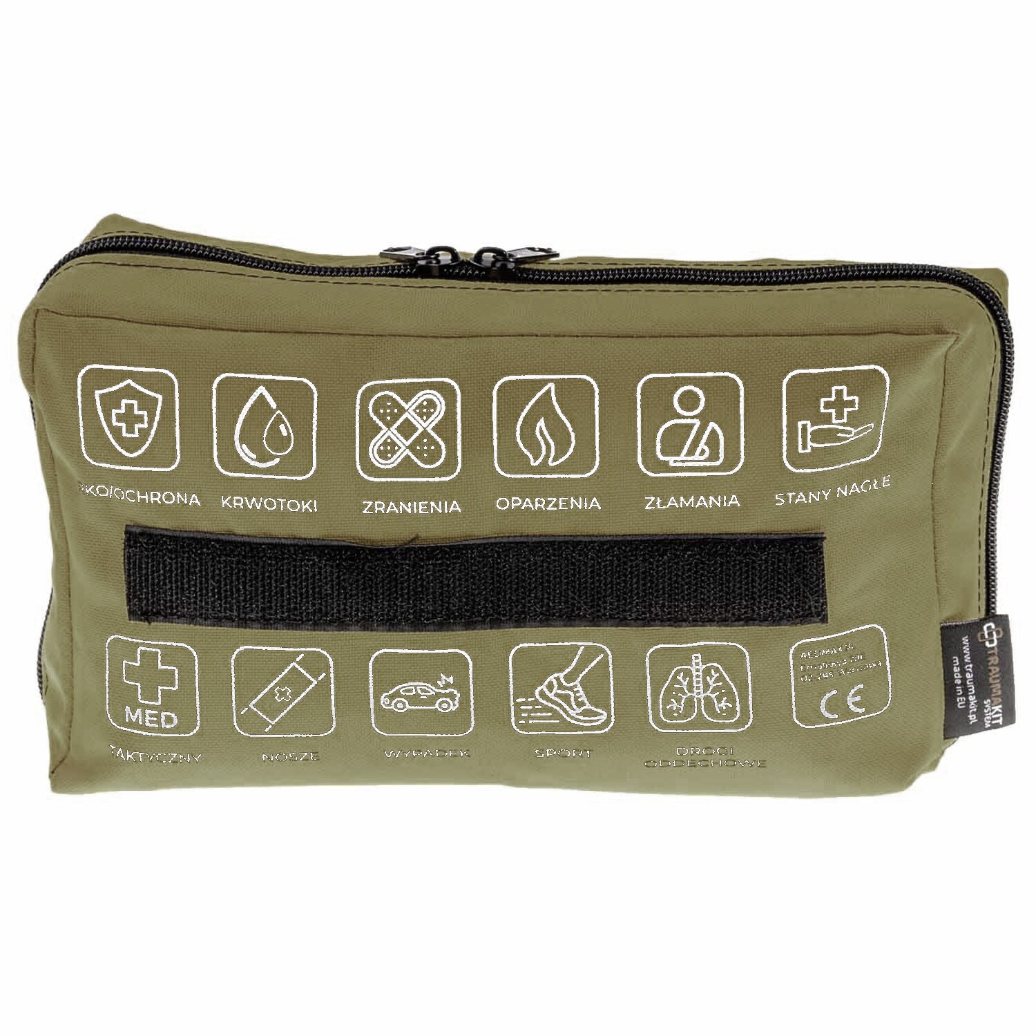 AedMax Trauma Kit O Modular First Aid Kit Green - Burns