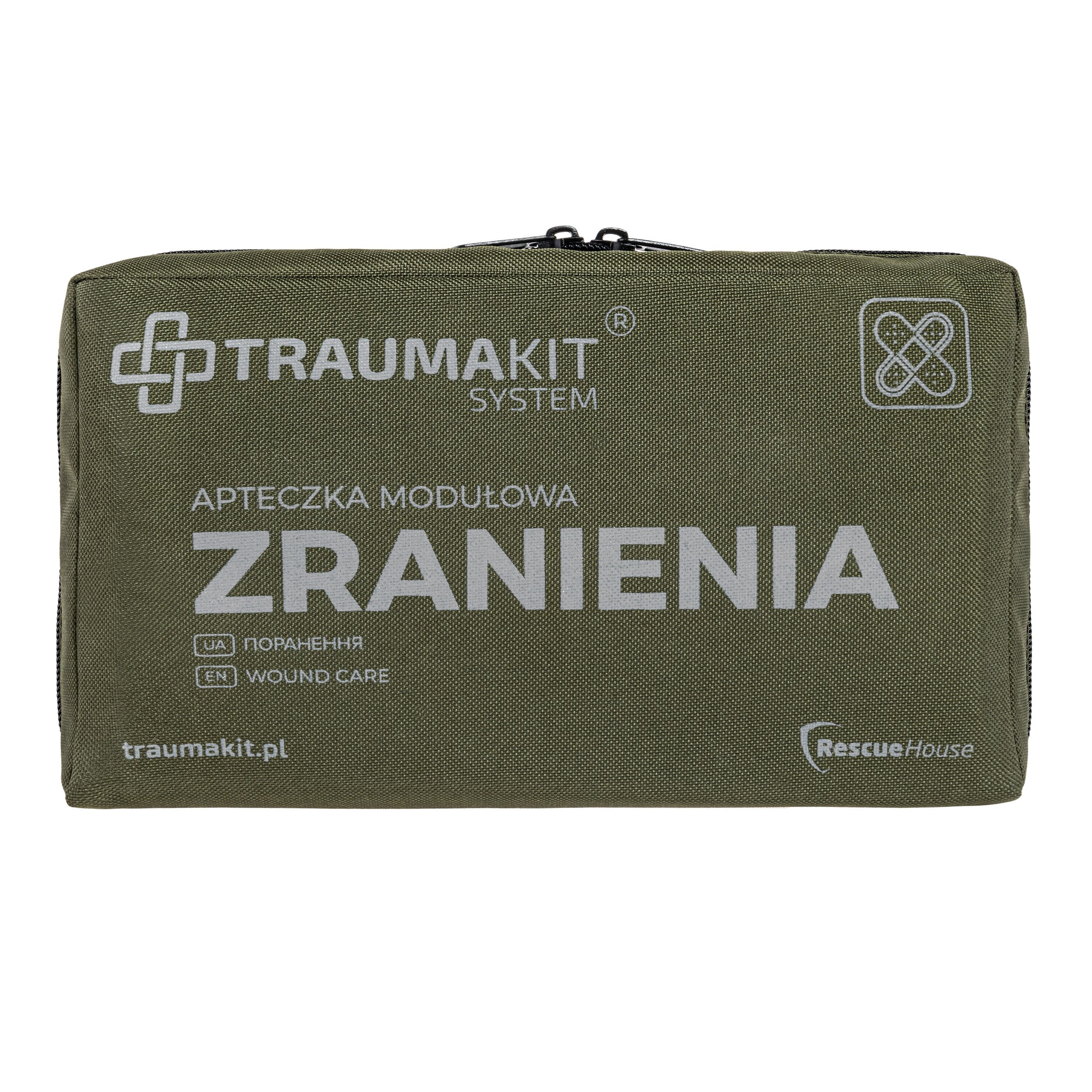 AedMax Trauma Kit R Modular First Aid Kit Green - Wound Care