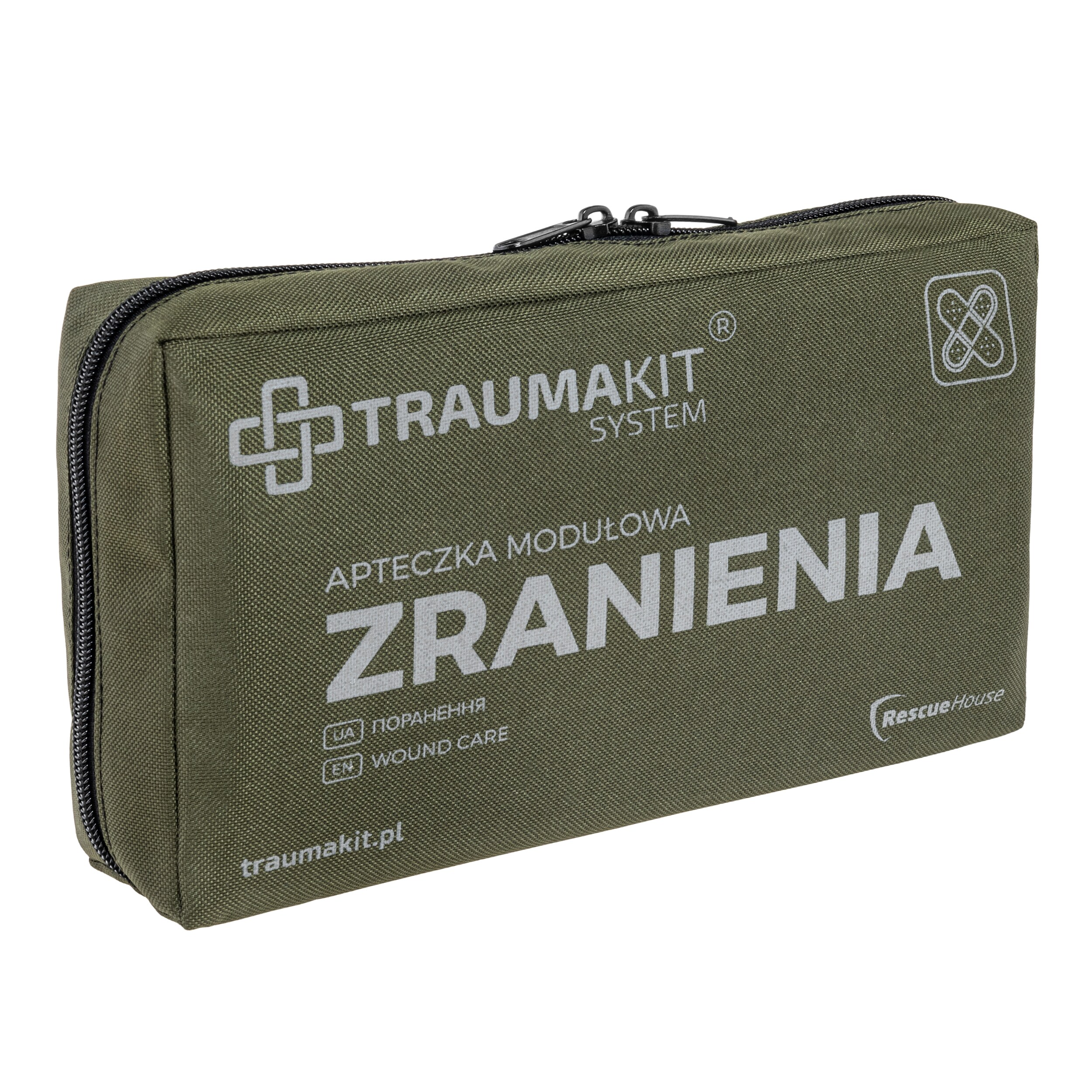 AedMax Trauma Kit R Modular First Aid Kit Green - Wound Care