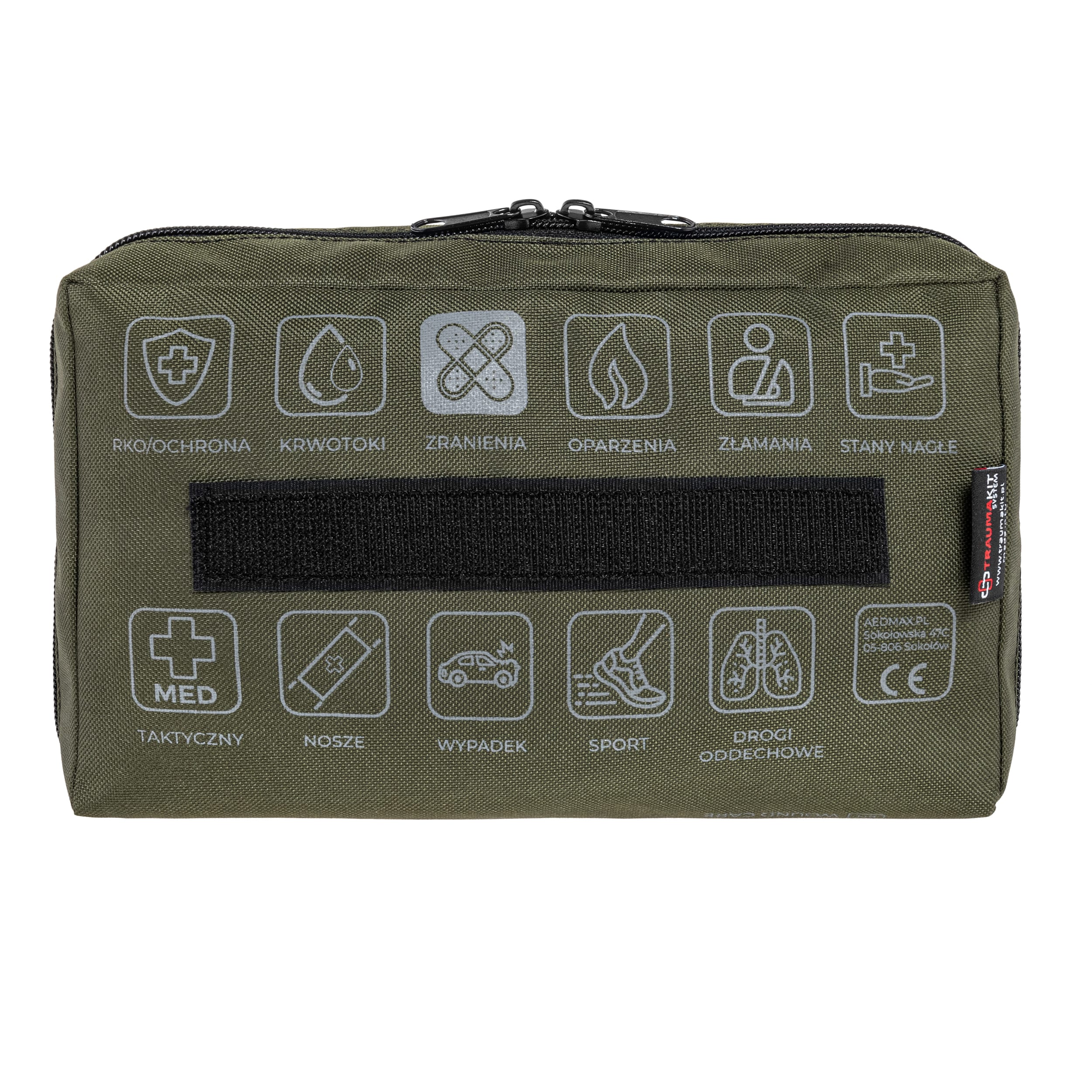 AedMax Trauma Kit R Modular First Aid Kit Green - Wound Care