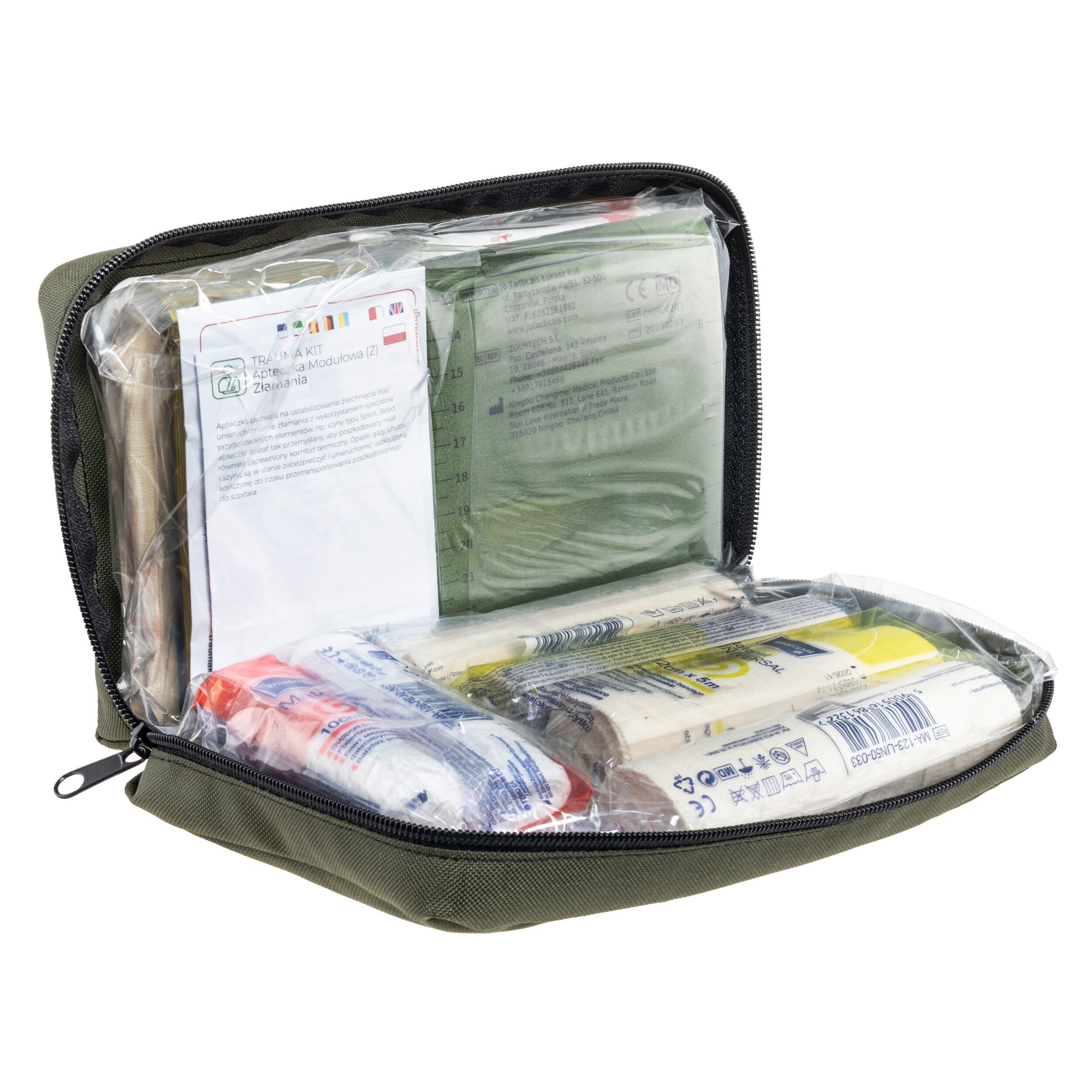 AedMax Trauma Kit Z Modular First Aid Kit Green - Fractures