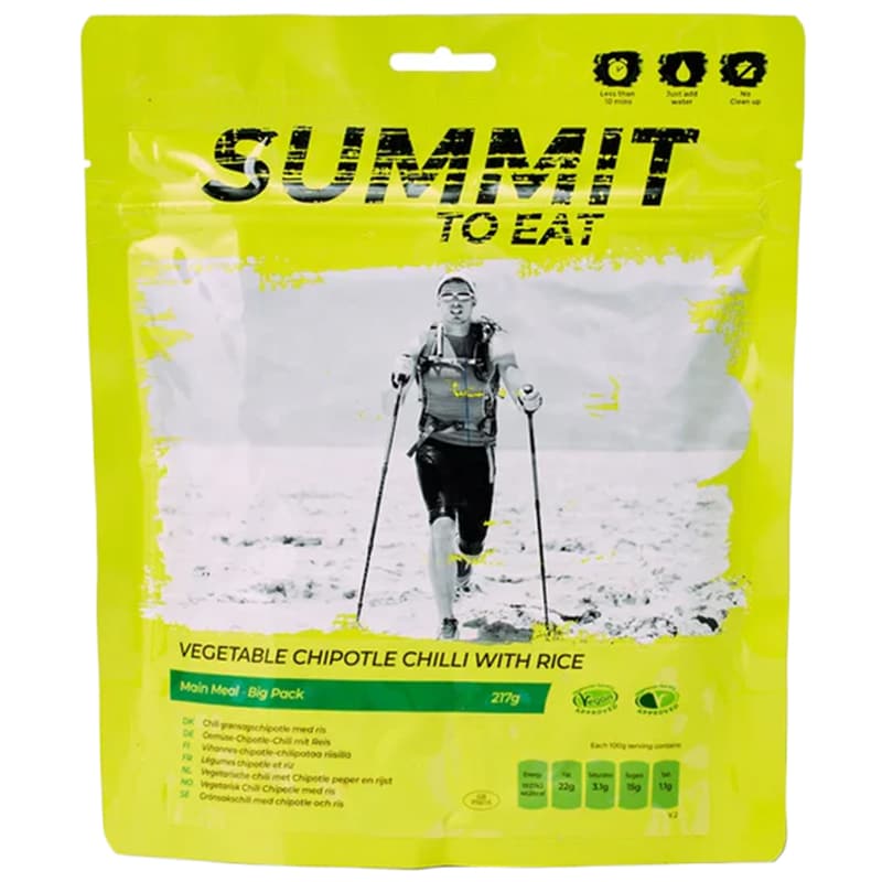 Summit To Eat freeze-dried food - Vegetable Chipotle Chilli with Rice 217 g