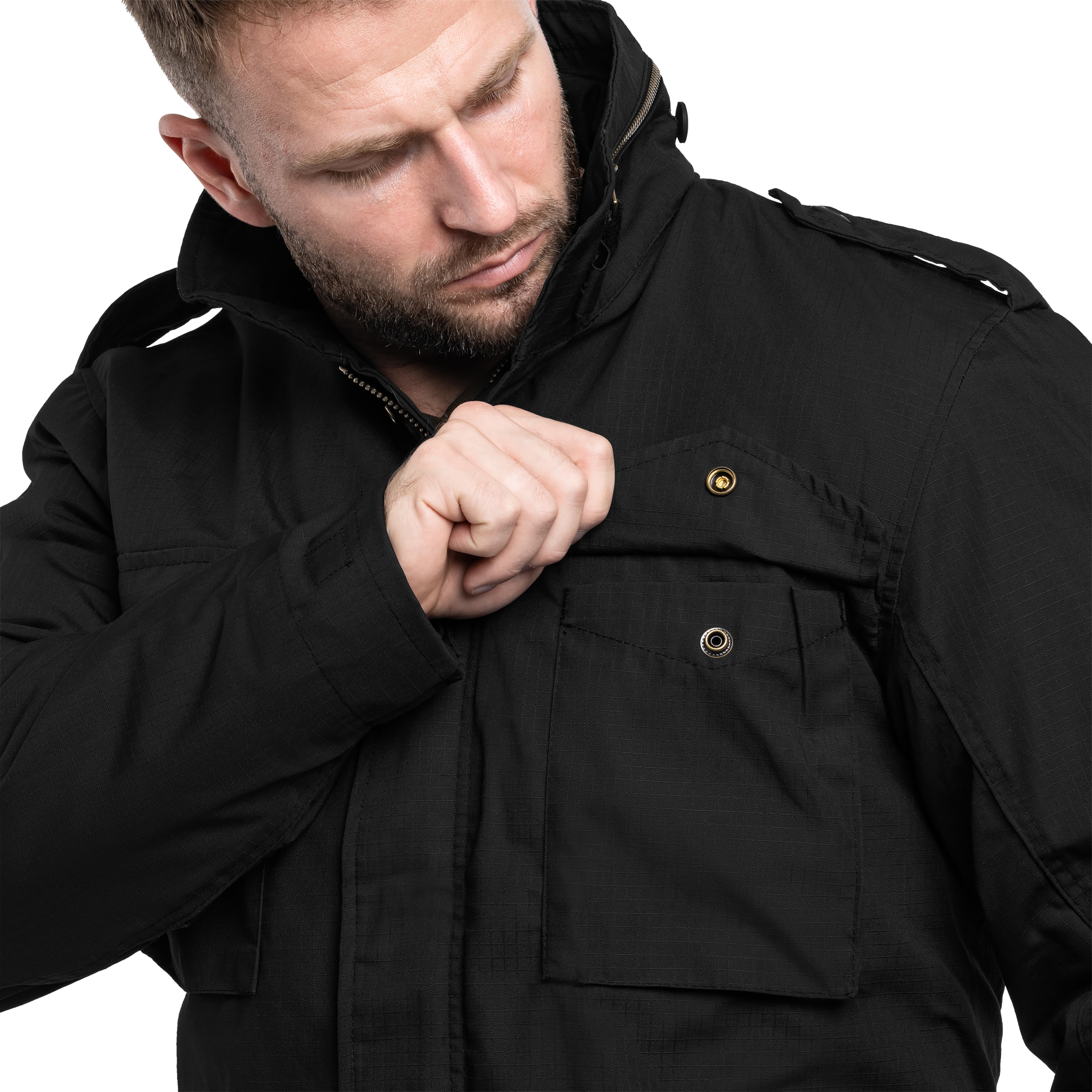 Brandit M65 Standard RipStop Jacket - Black