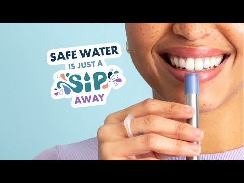 LifeStraw Sip Water Filter - Stormy Blue