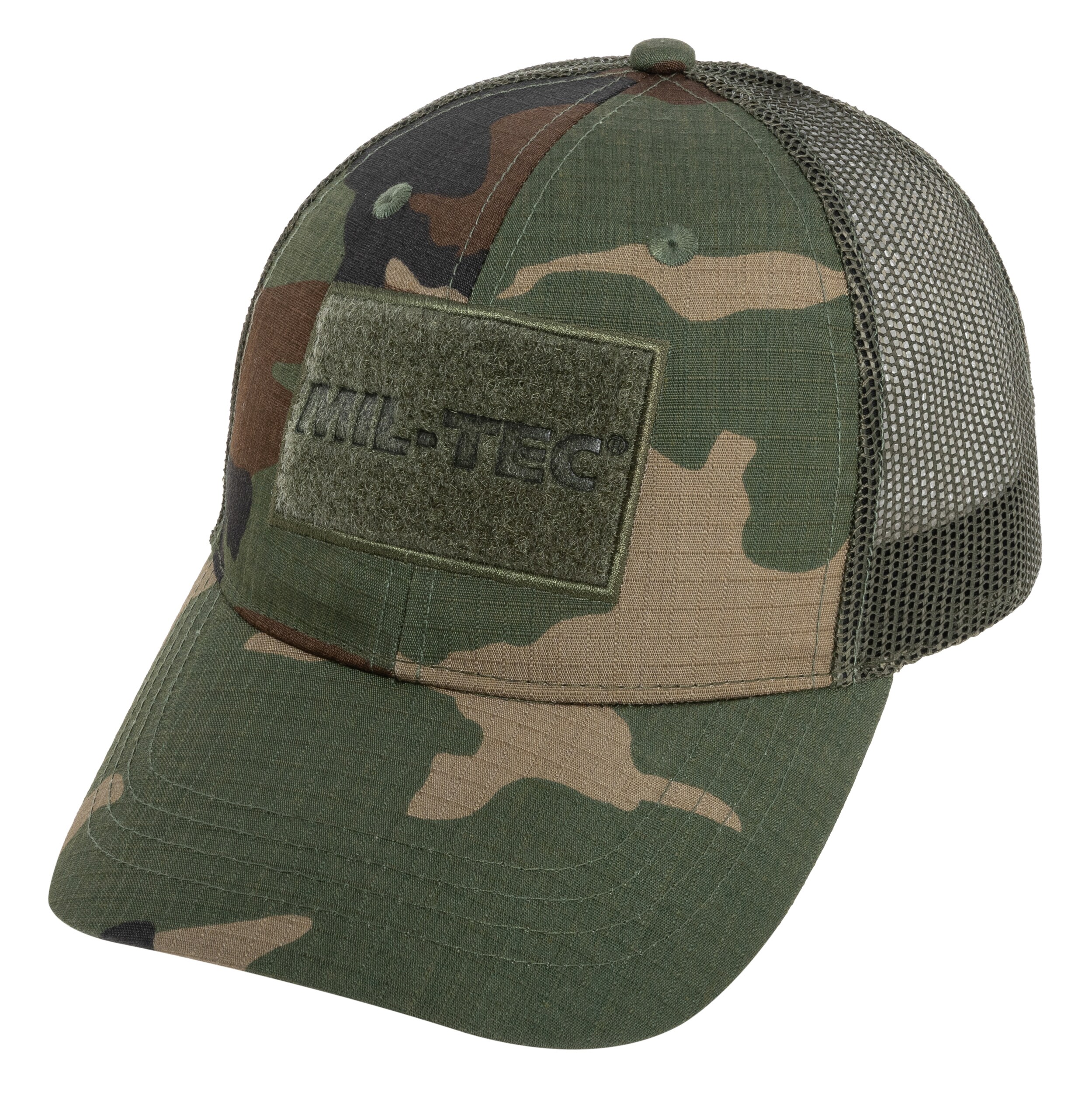 Mil-Tec Trucker Baseball Cap - Woodland