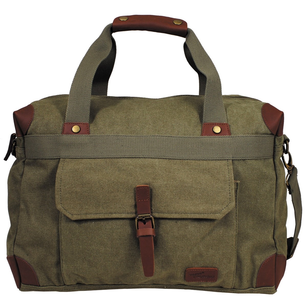 MFH Pure Trash Canvas Shoulder Bag 25 l - Green