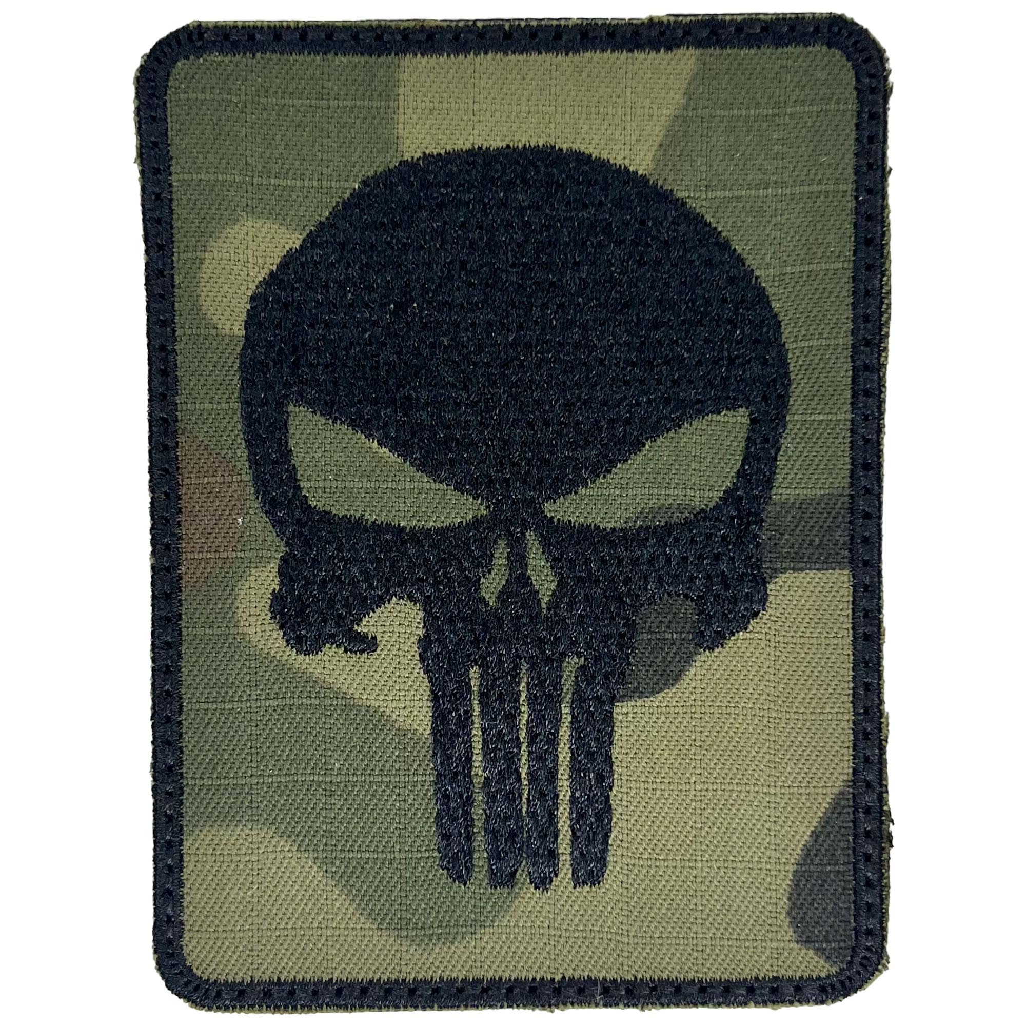 Punisher patch 75 x 100 mm - Green