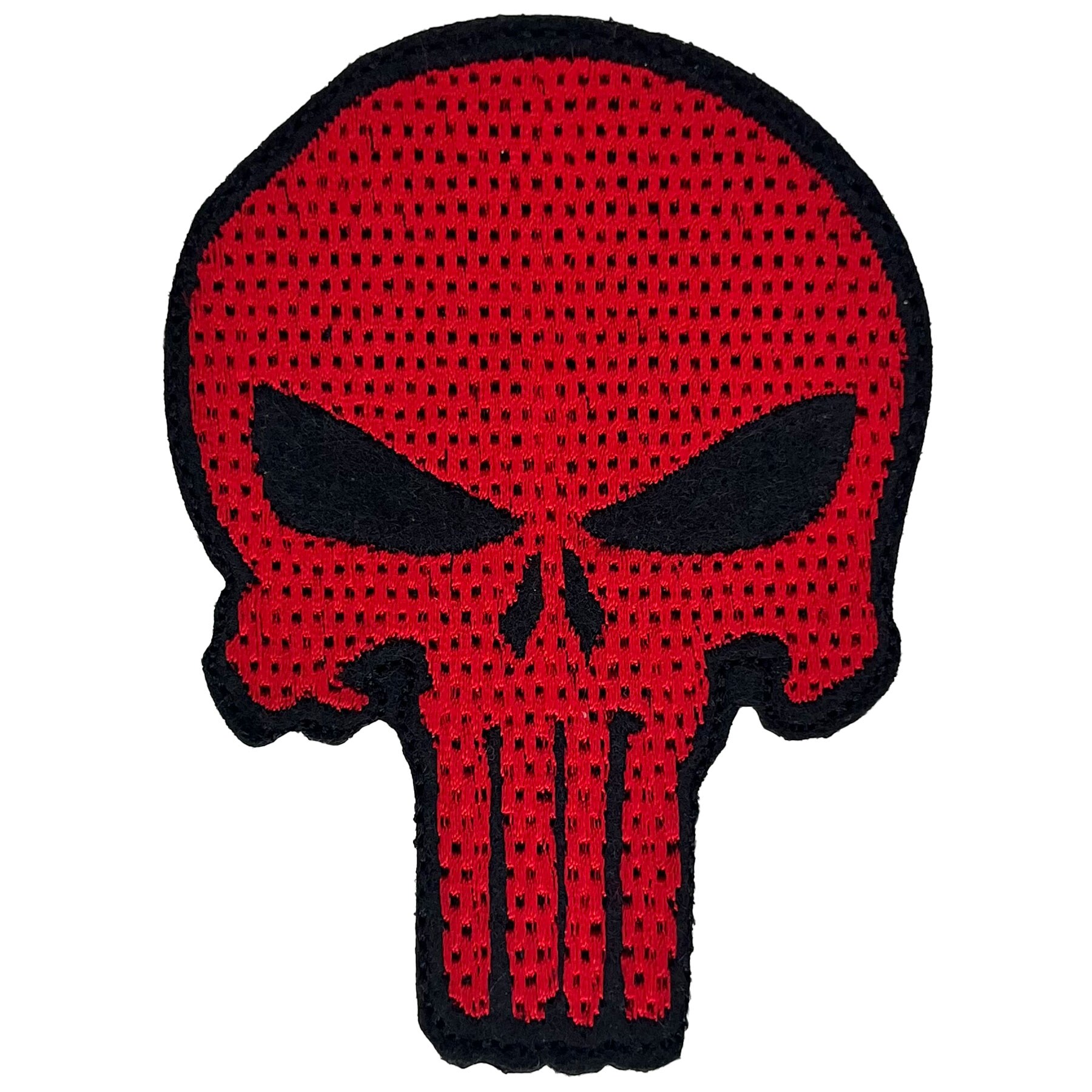 Punisher patch 60 x 80 mm - Red