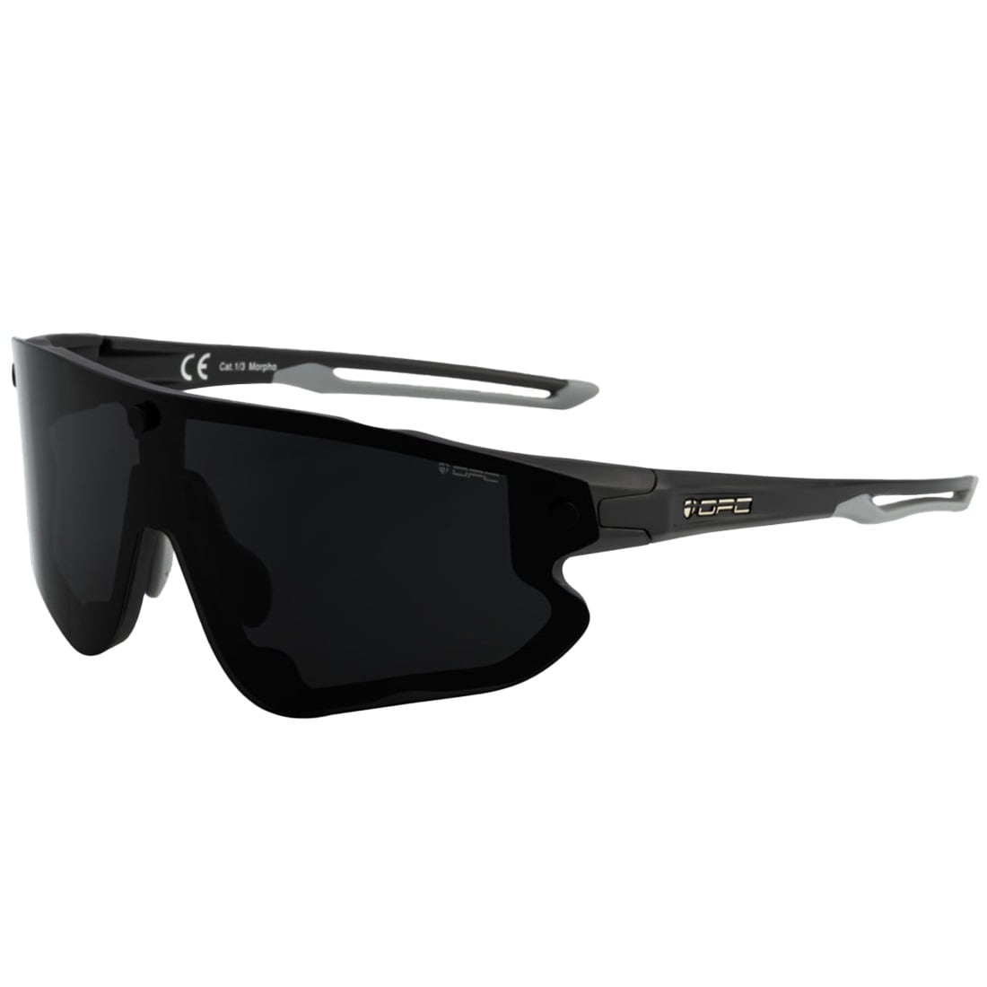 OPC All Round Morpho Sunglasses - Matt Black/Smoke/Yellow Set