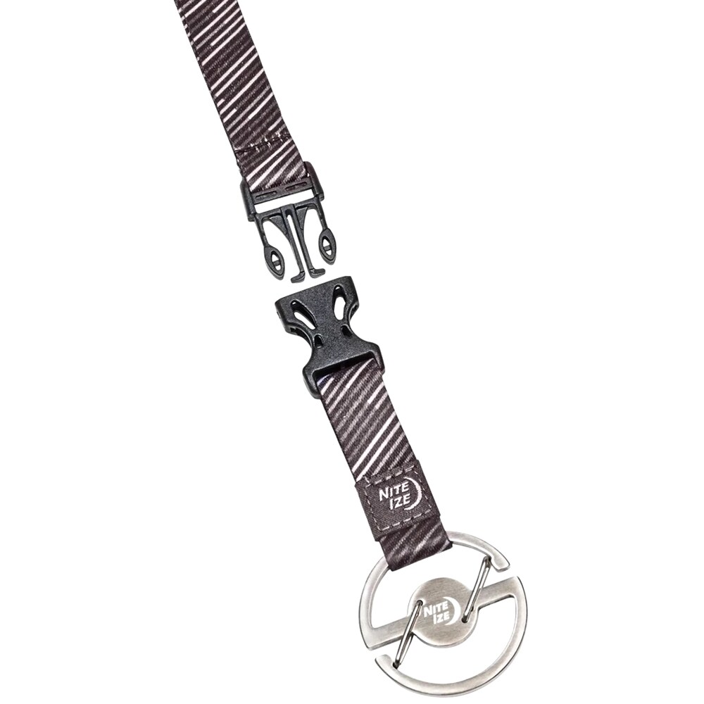 Nite Ize Medallion Key Carabiner with Lanyard - Silver