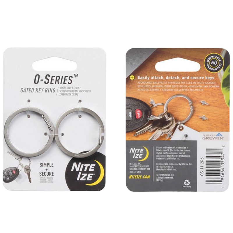 Nite Ize O-Series Silver Key Ring - 2 pcs.