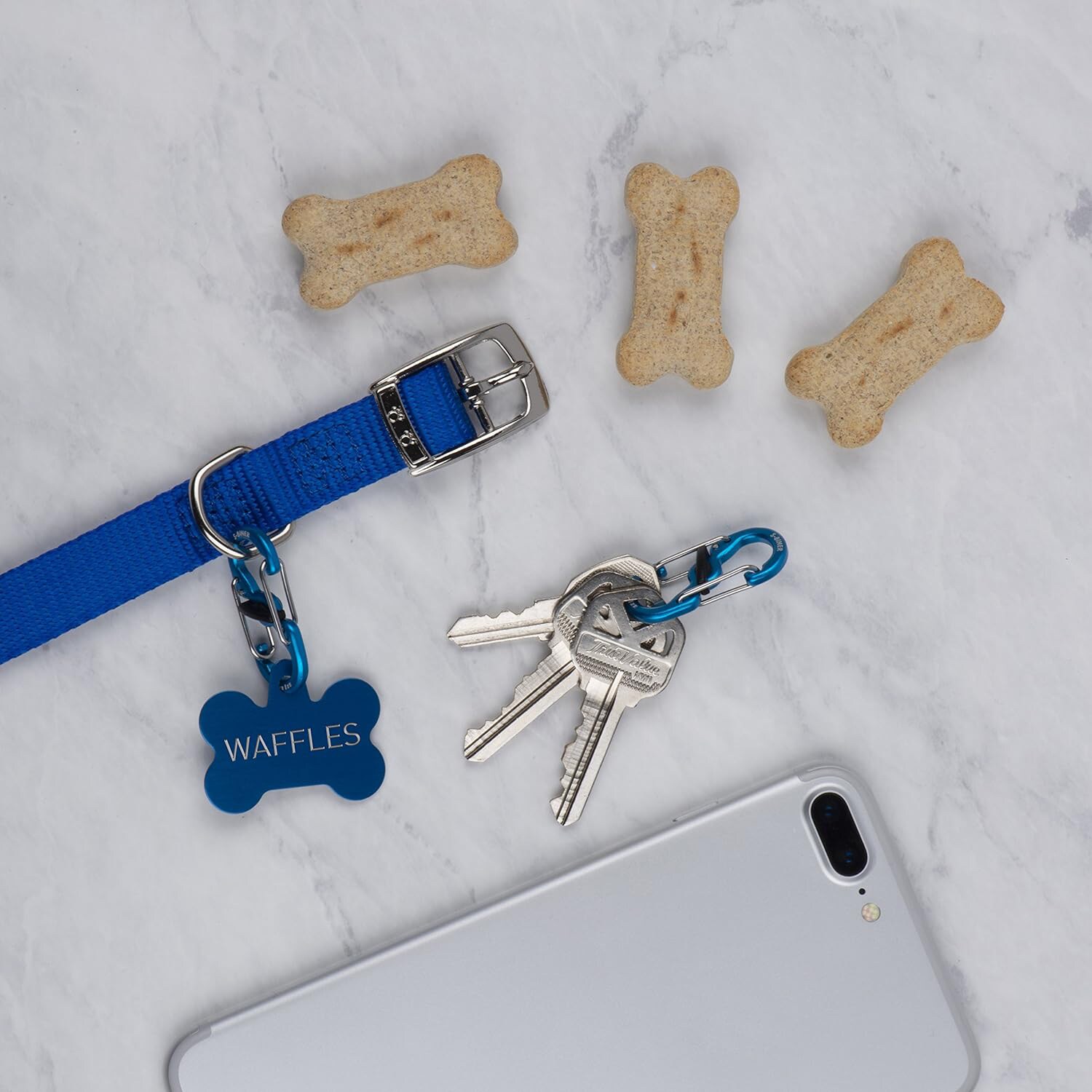 Nite Ize S-Biner TagLock Aluminum Blue Carabiner - 2 pcs.