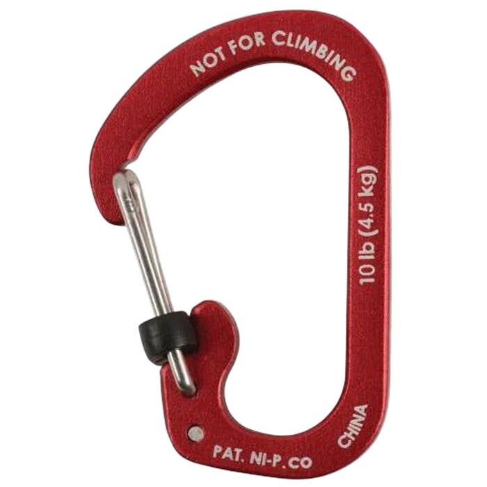 Nite Ize SlideLock 2 Aluminum Carabiner - Red