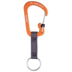 Nite Ize SlideLock Key Ring Aluminum Carabiner - Orange