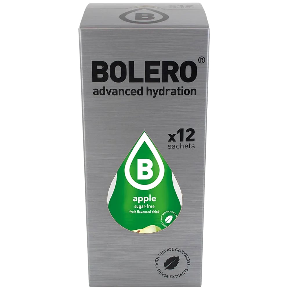 Bolero Apple beverage powder with stevia 9 g - 12 pcs.