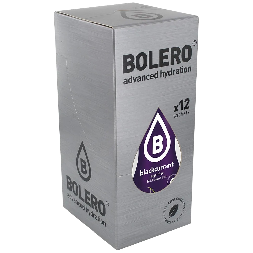 Bolero Blackcurrant beverage powder with stevia 9 g - 12 pcs.