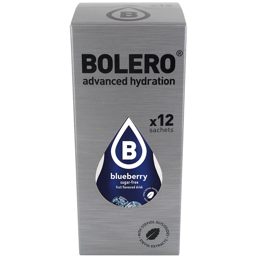 Bolero Blueberrry beverage powder with stevia 9 g - 12 pcs.