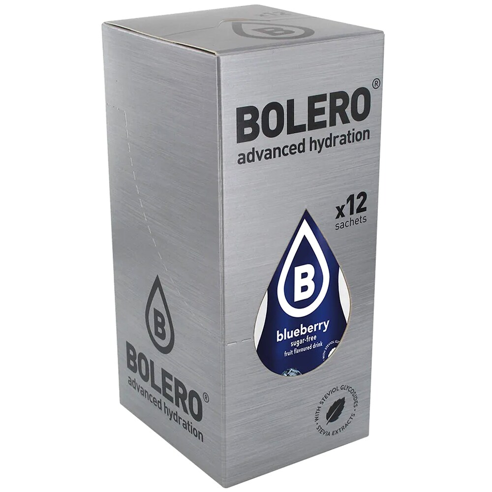 Bolero Blueberrry beverage powder with stevia 9 g - 12 pcs.